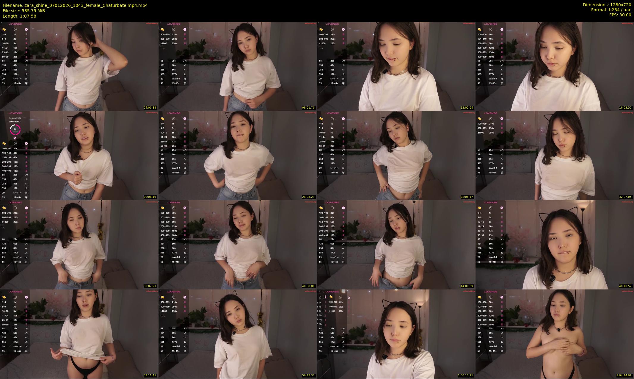 zara_shine — 68 minute Chaturbate female cam show recording, 720p, Jan 7, 2026