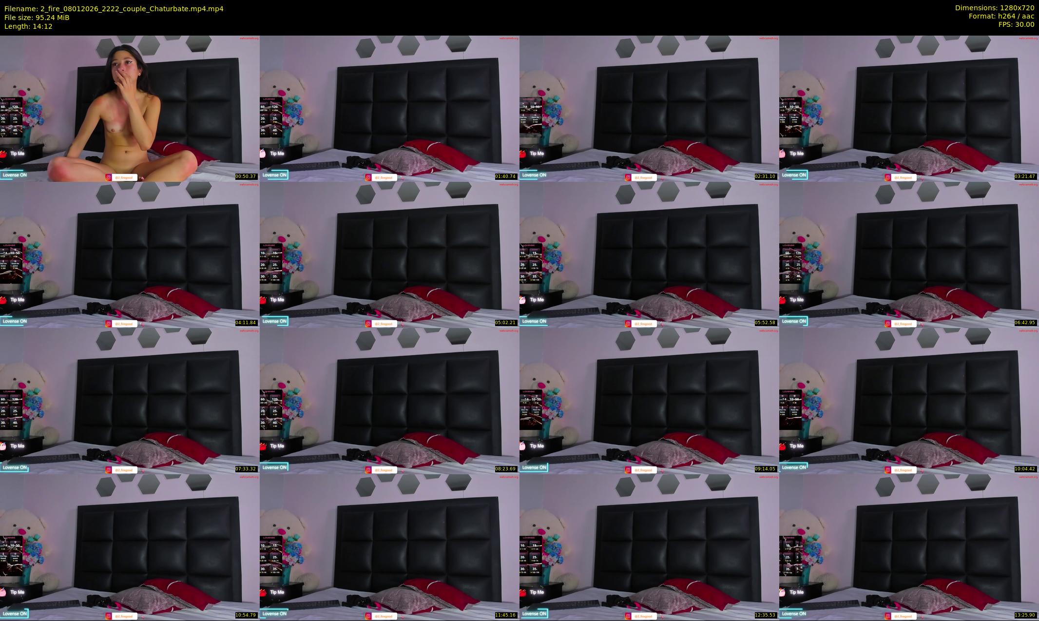 2_fire — 15 minute Chaturbate couple cam show recording, 720p, Jan 8, 2026