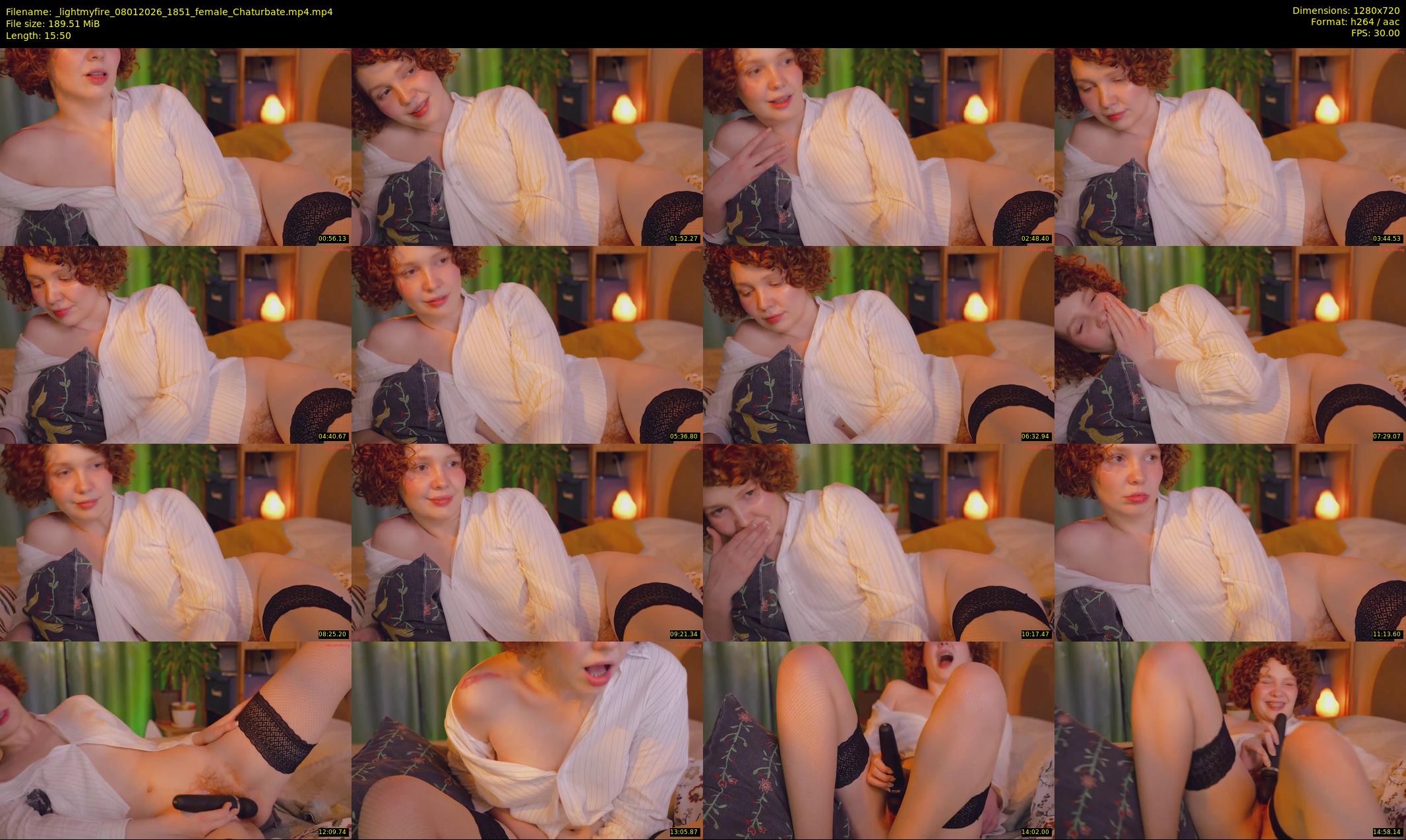 _lightmyfire — 16 minute Chaturbate female cam show recording, 720p, Jan 8, 2026