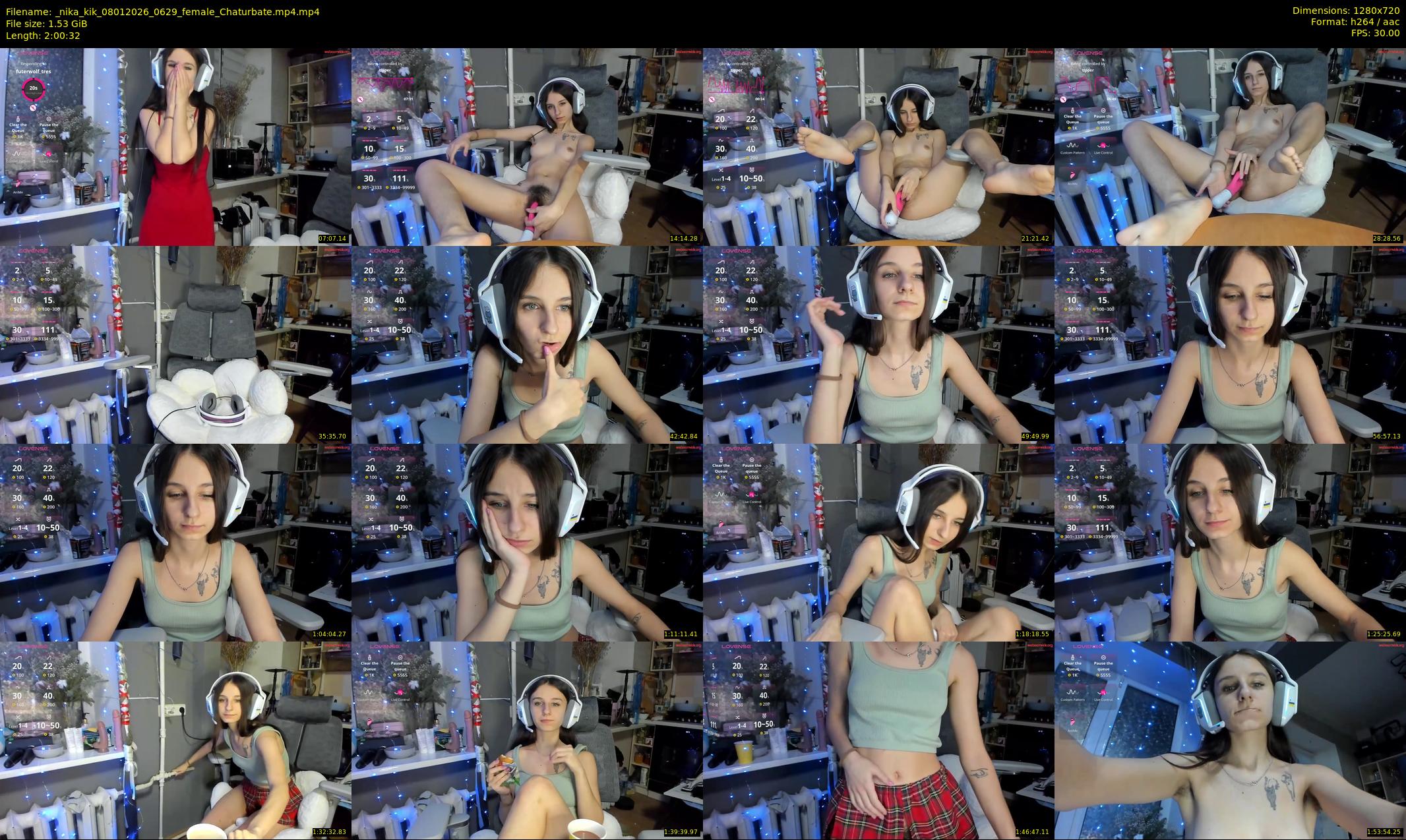 _nika_kik — 121 minute Chaturbate female cam show recording, 720p, Jan 8, 2026