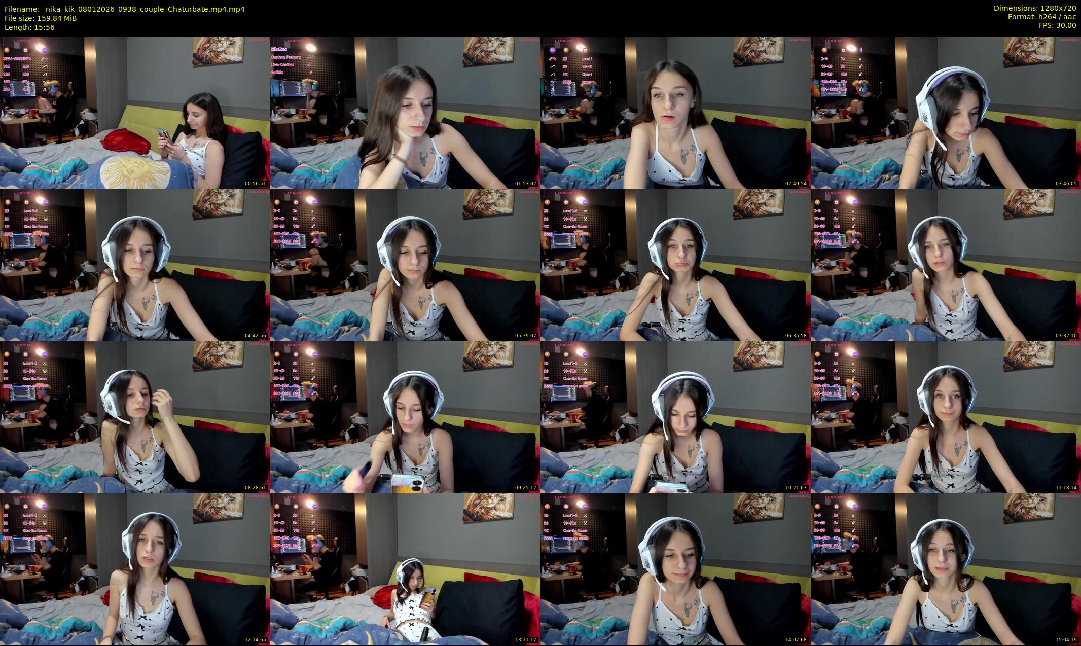 _nika_kik — 16 minute Chaturbate female cam show recording, 720p, Jan 8, 2026