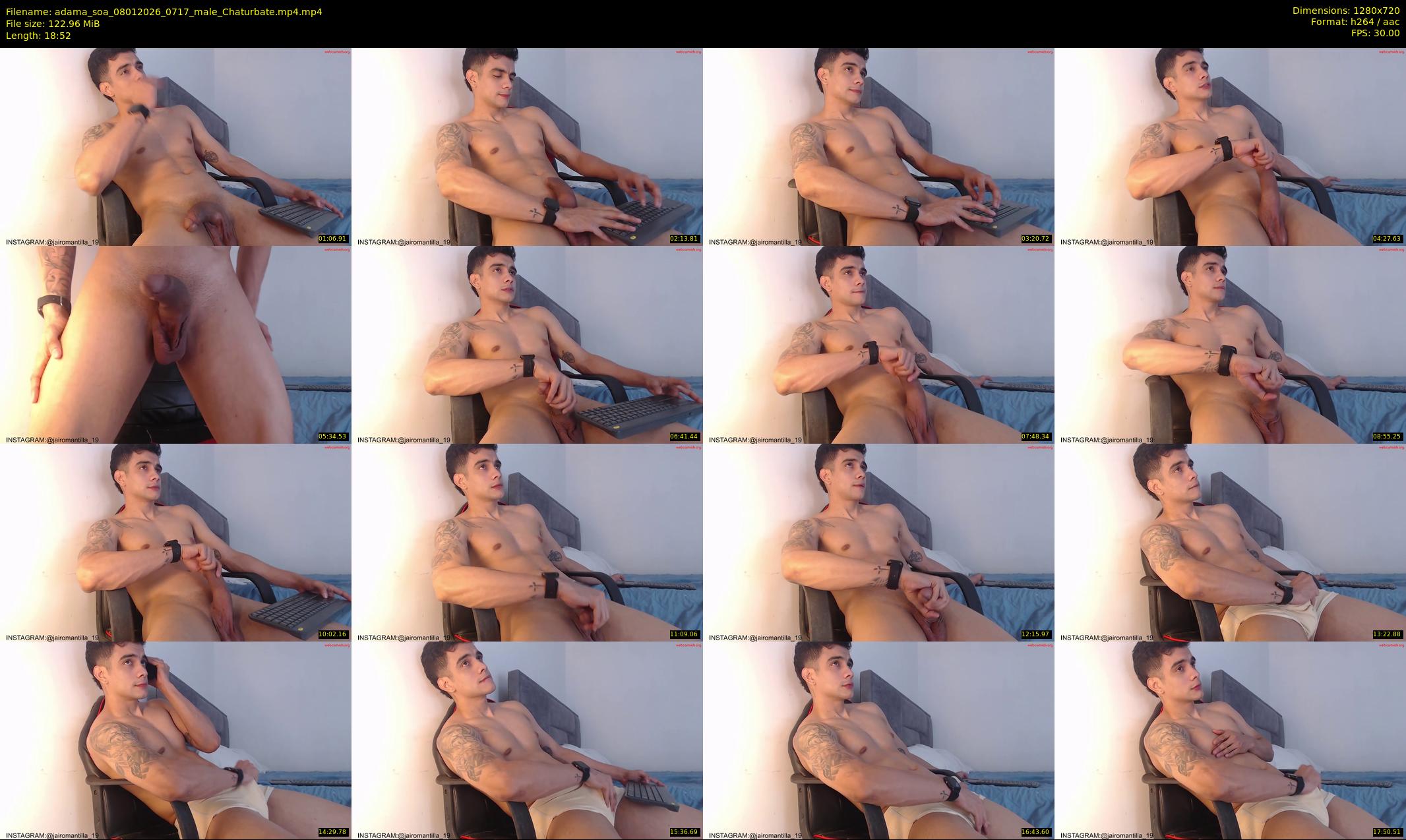 adama_soa — 19 minute Chaturbate male cam show recording, 720p, Jan 8, 2026