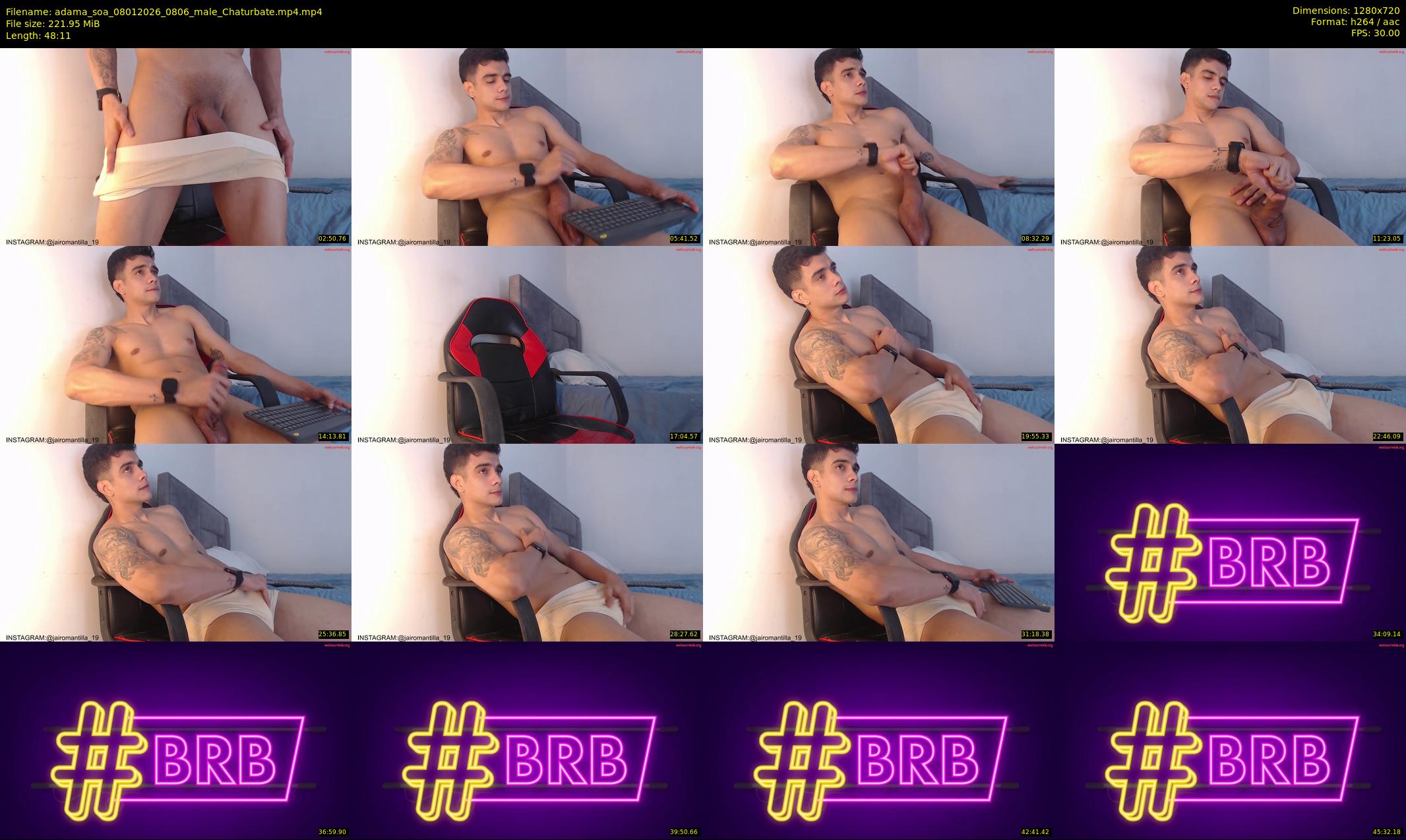 adama_soa — 49 minute Chaturbate male cam show recording, 720p, Jan 8, 2026