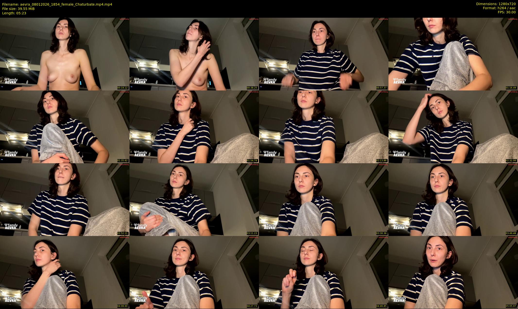 aevra — 6 minute Chaturbate female cam show recording, 720p, Jan 8, 2026