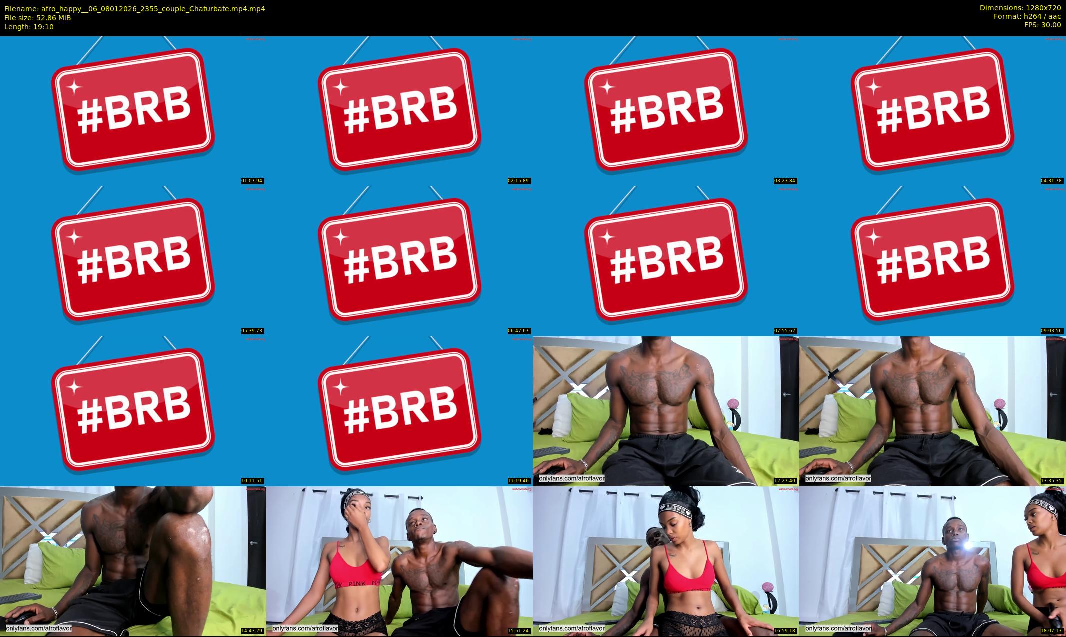afro_happy__06 — 20 minute Chaturbate couple cam show recording, 720p, Jan 8, 2026
