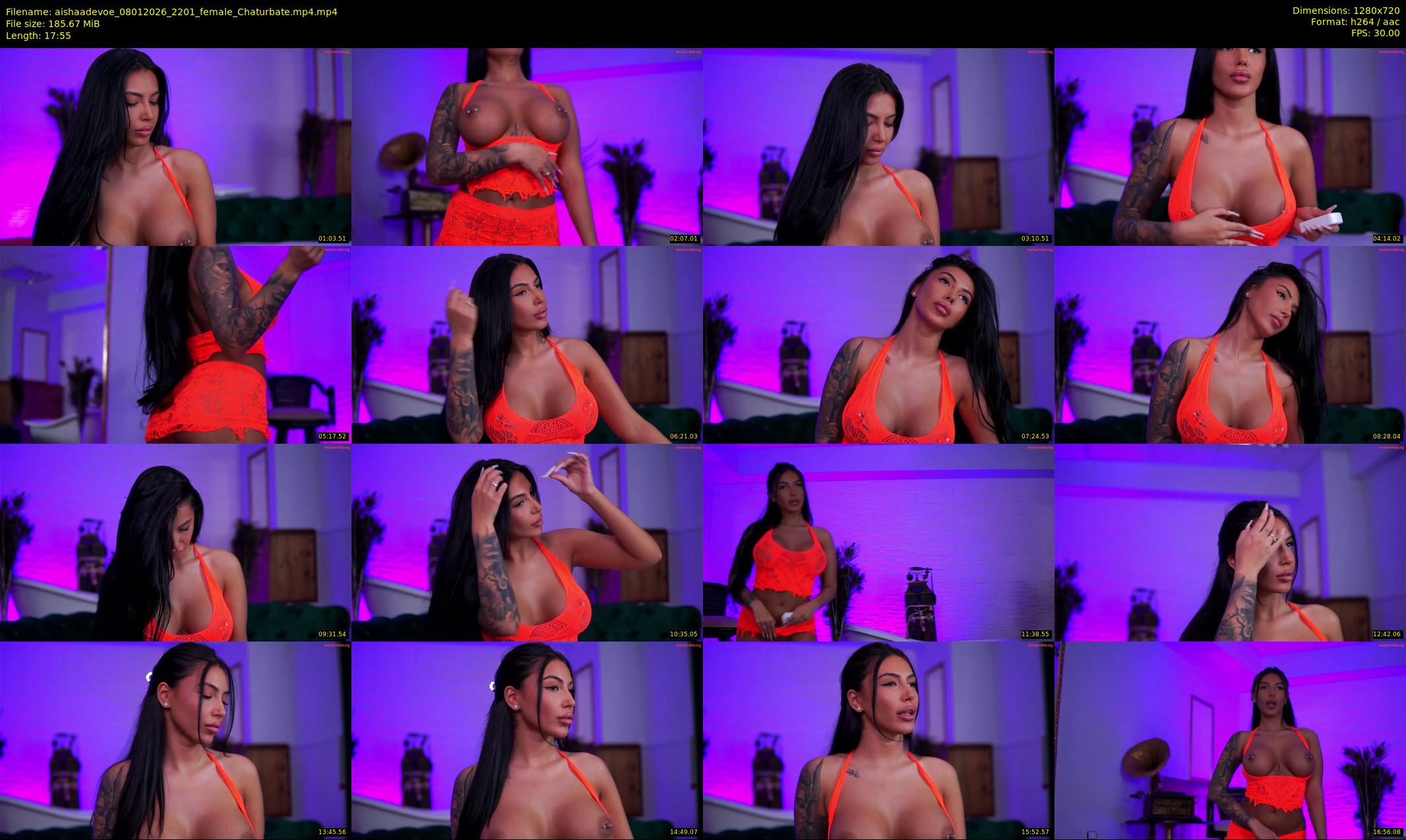 aishaadevoe — 18 minute Chaturbate female cam show recording, 720p, Jan 8, 2026