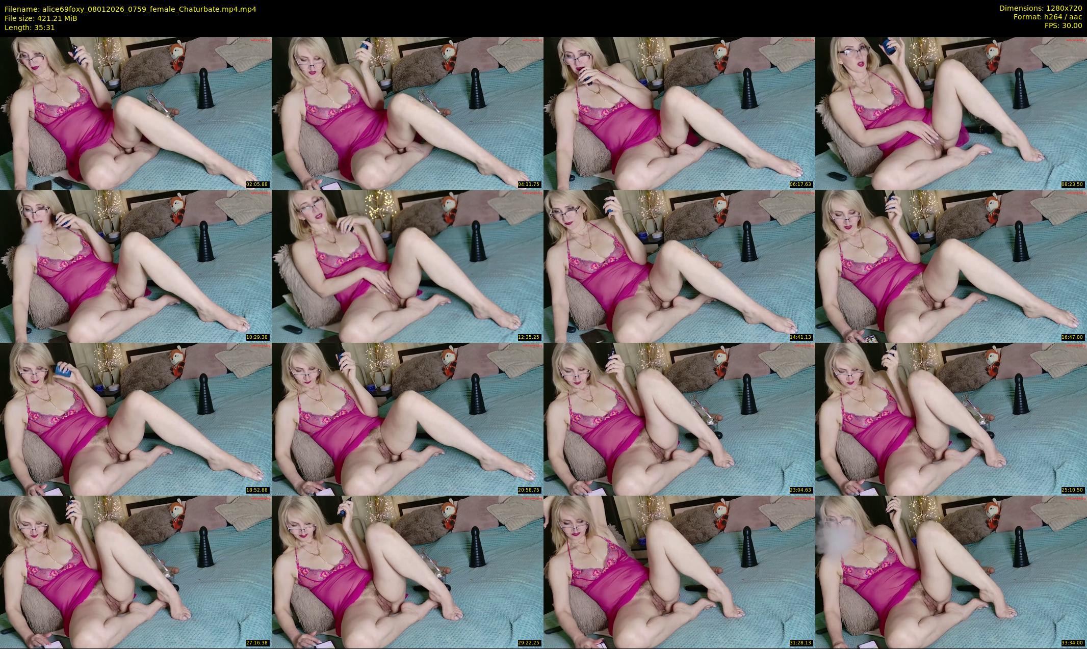 alice69foxy — 36 minute Chaturbate female cam show recording, 720p, Jan 8, 2026