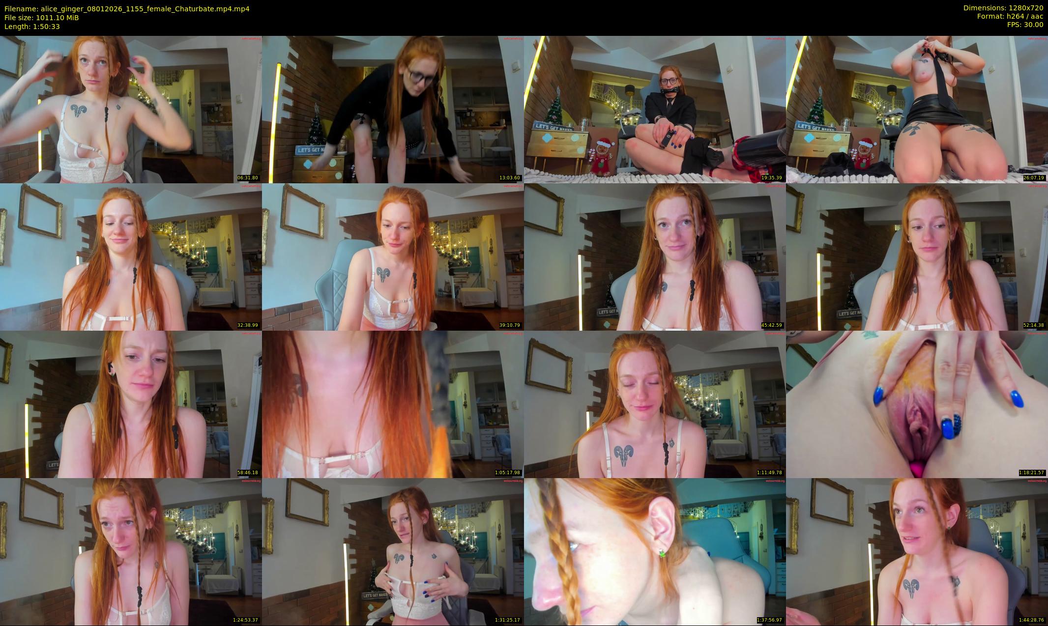 alice_ginger — 111 minute Chaturbate female cam show recording, 720p, Jan 8, 2026