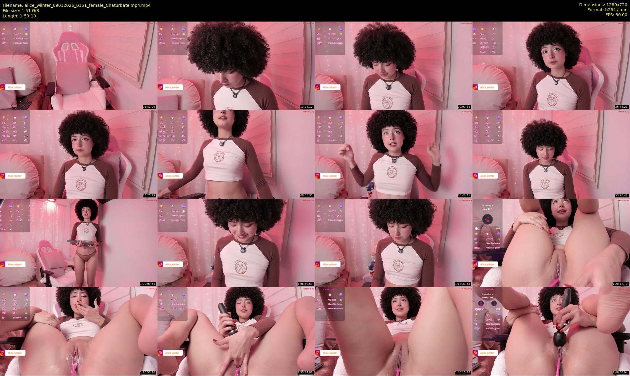 alice_wiinter — 114 minute Chaturbate female cam show recording, 720p, Jan 9, 2026