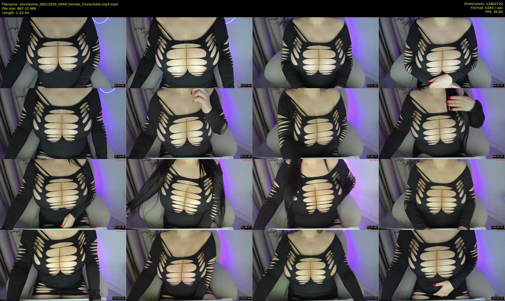 alicelevine — 86 minute Chaturbate female cam show recording, 720p, Jan 8, 2026