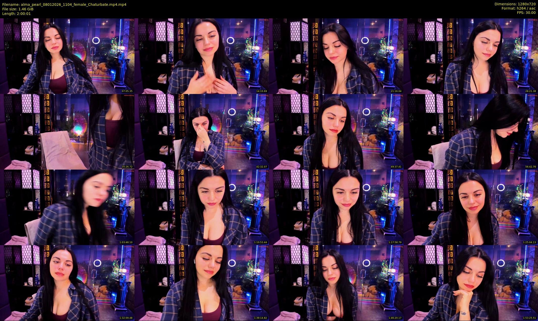 alma_pearl — 121 minute Chaturbate female cam show recording, 720p, Jan 8, 2026