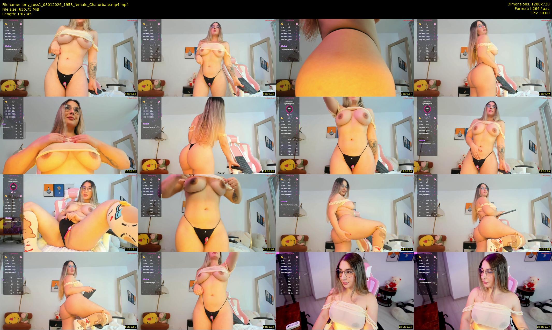 amy_ross1 — 68 minute Chaturbate female cam show recording, 720p, Jan 8, 2026