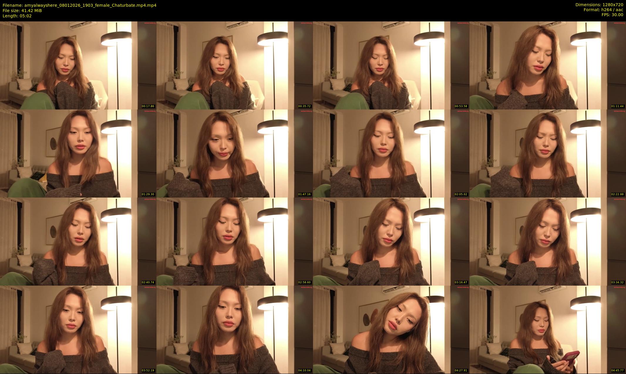 amyalwayshere — 6 minute Chaturbate female cam show recording, 720p, Jan 8, 2026