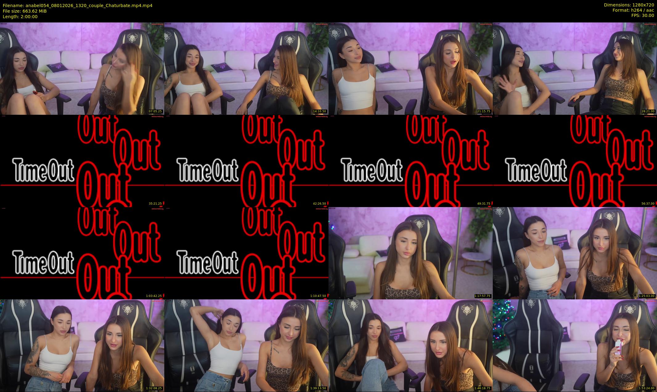 anabel054 — 120 minute Chaturbate female cam show recording, 720p, Jan 8, 2026