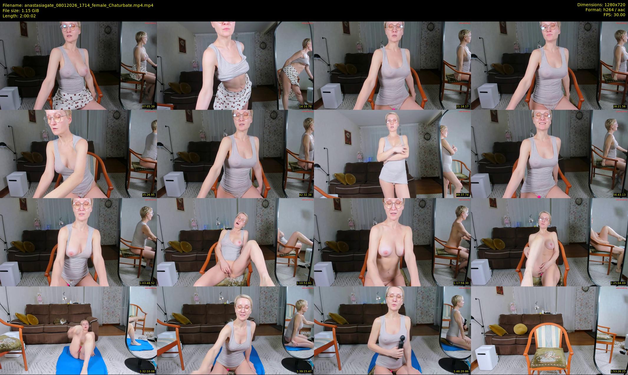 anastasiagate — 121 minute Chaturbate female cam show recording, 720p, Jan 8, 2026