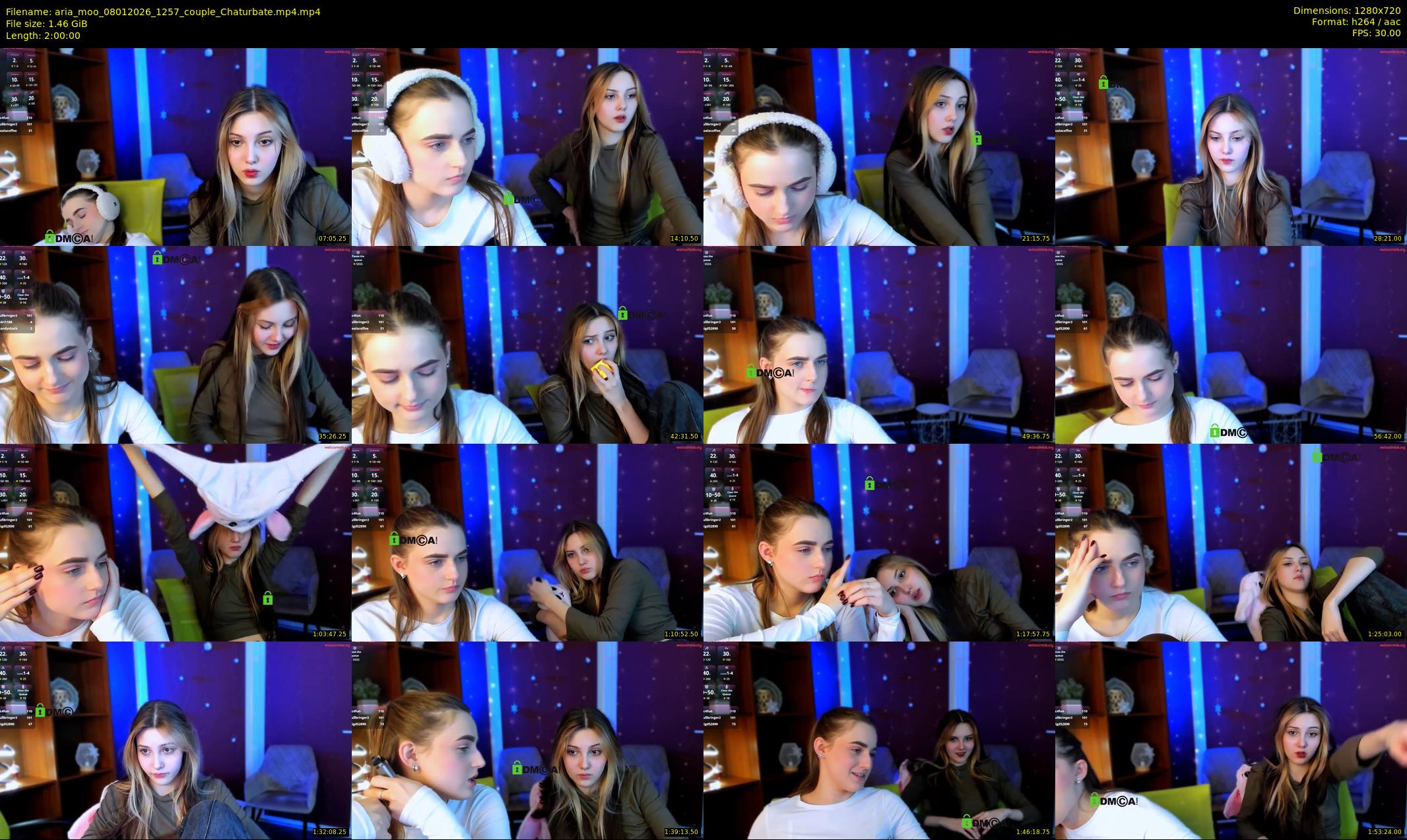aria_moo — 120 minute Chaturbate couple cam show recording, 720p, Jan 8, 2026