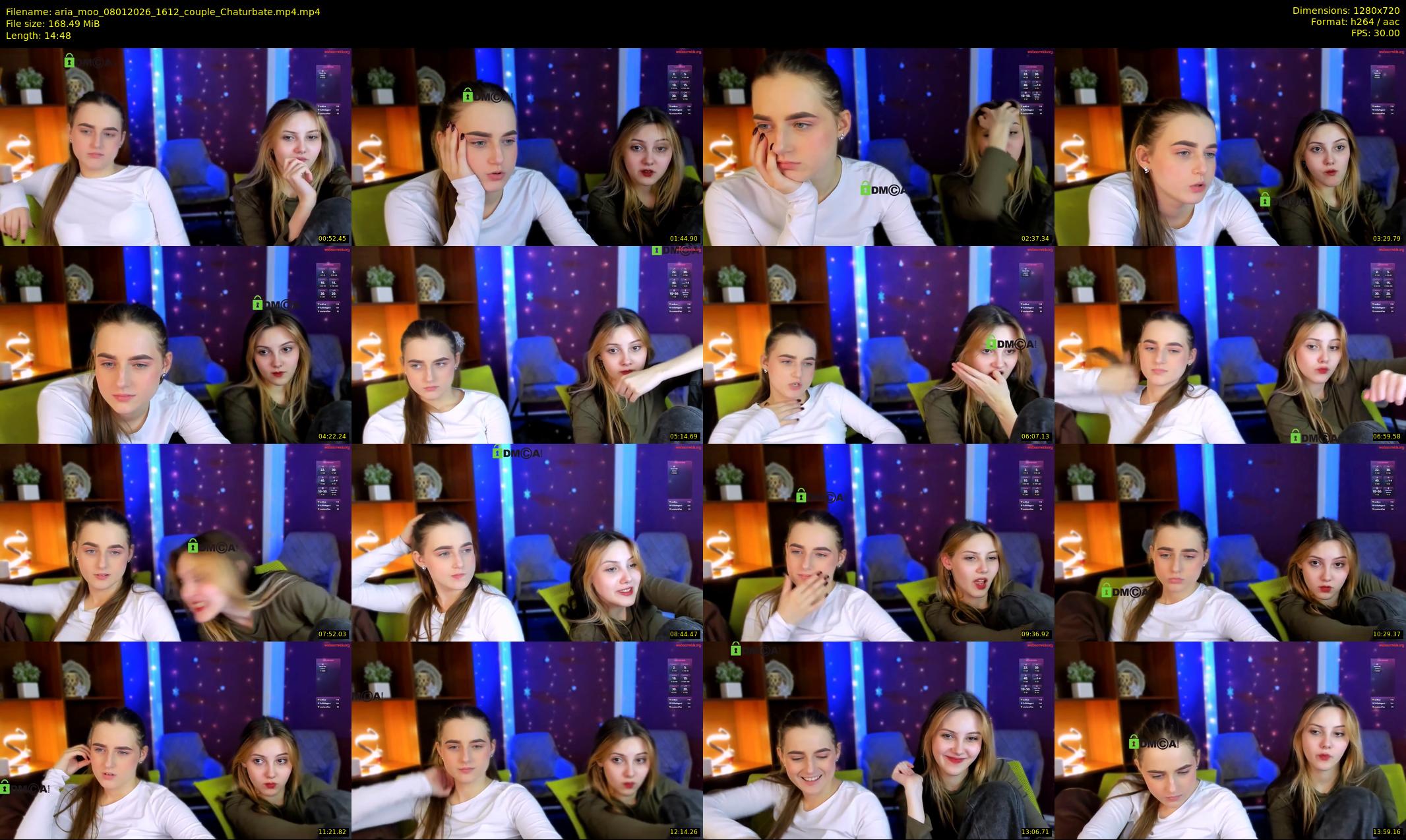 aria_moo — 15 minute Chaturbate couple cam show recording, 720p, Jan 8, 2026