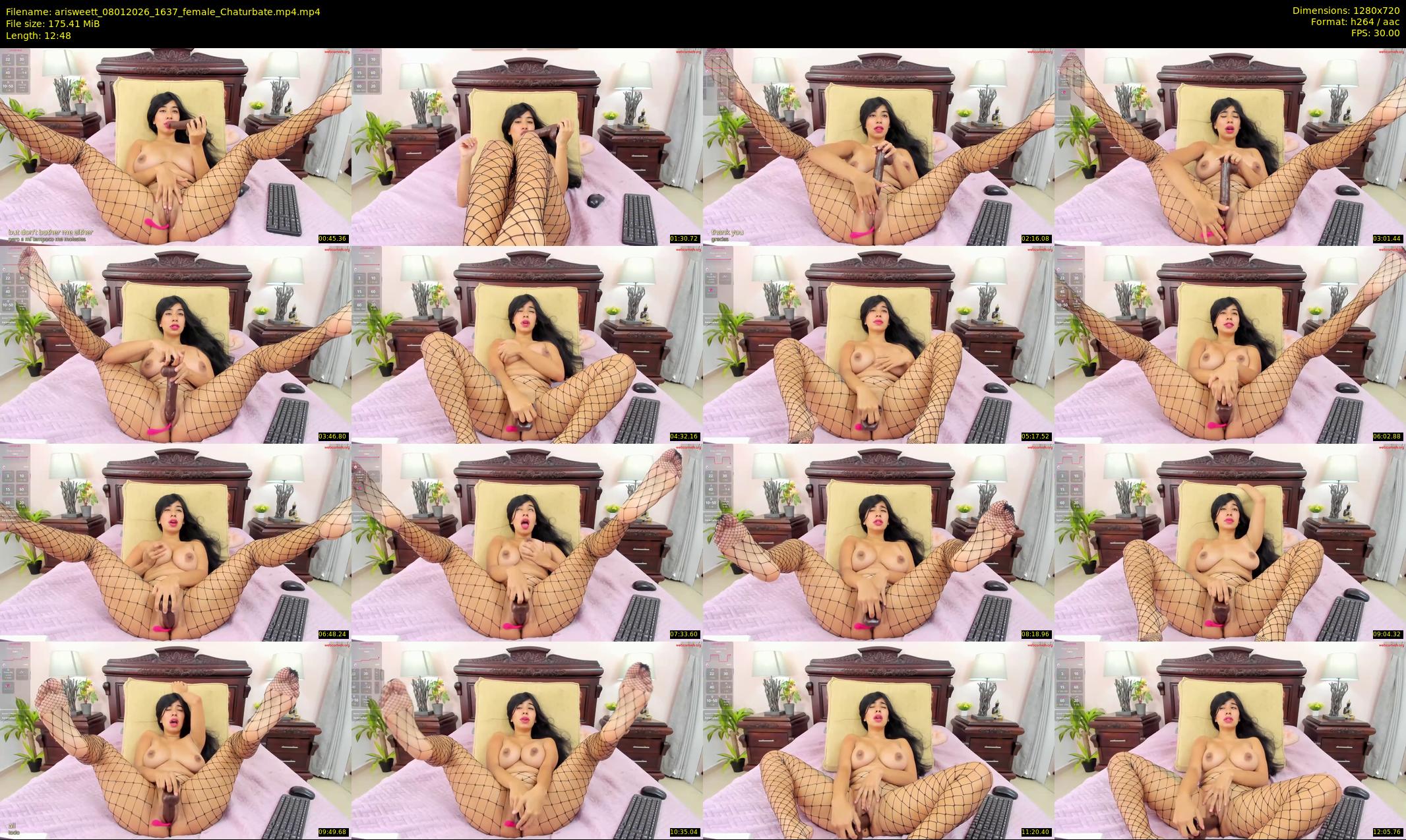 arisweett — 13 minute Chaturbate female cam show recording, 720p, Jan 8, 2026