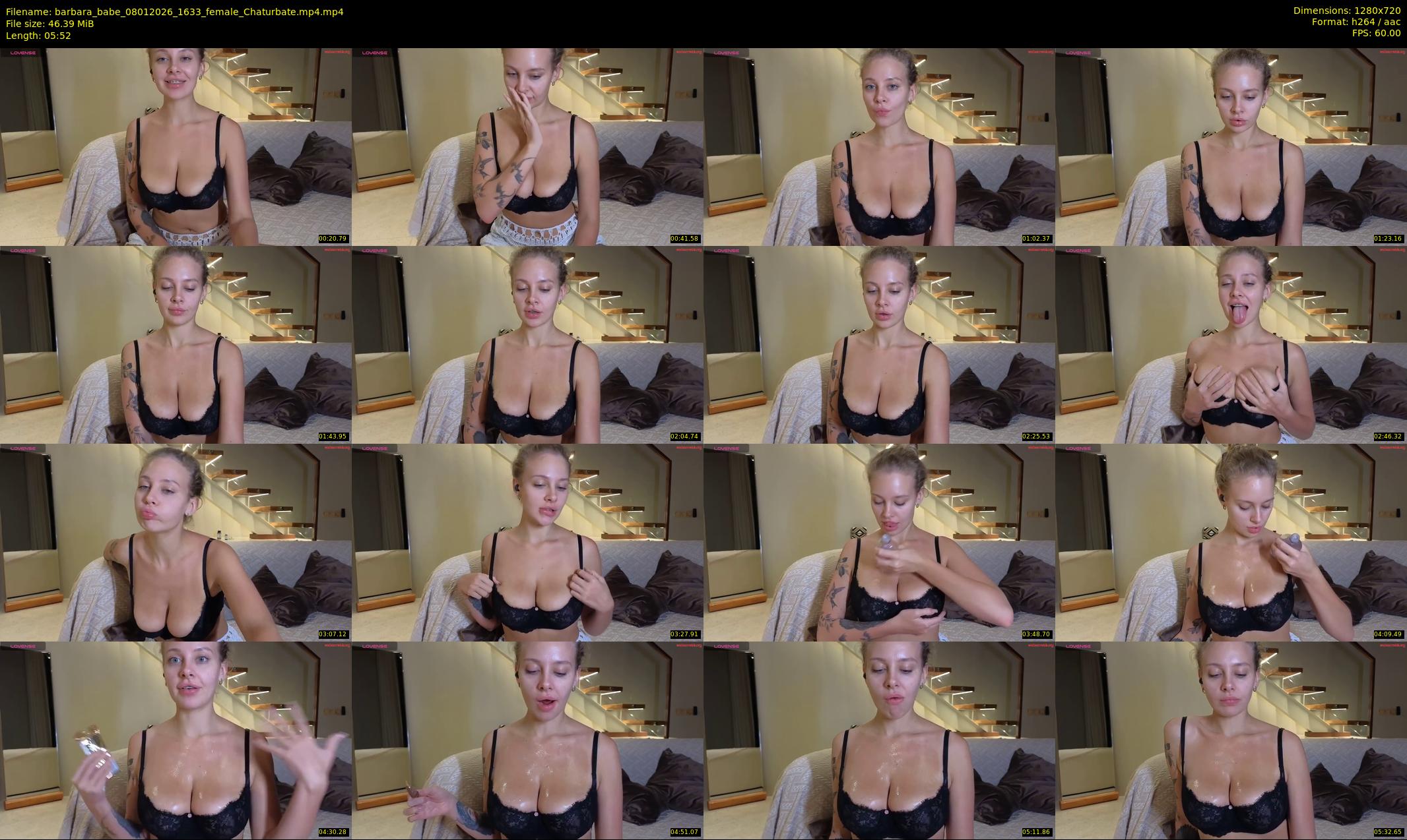 barbara_babe — 6 minute Chaturbate female cam show recording, 720p, Jan 8, 2026