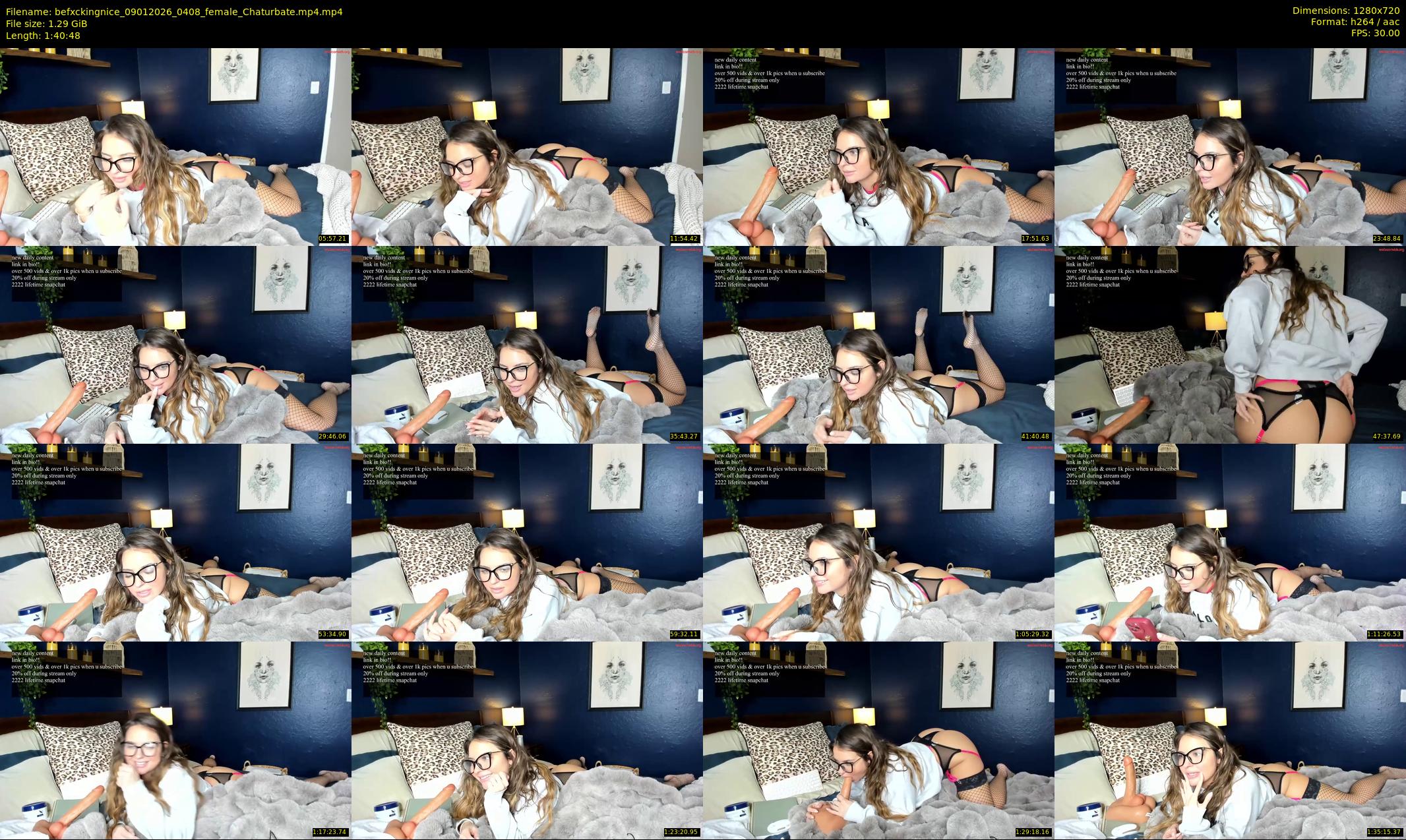 befxckingnice — 101 minute Chaturbate female cam show recording, 720p, Jan 9, 2026
