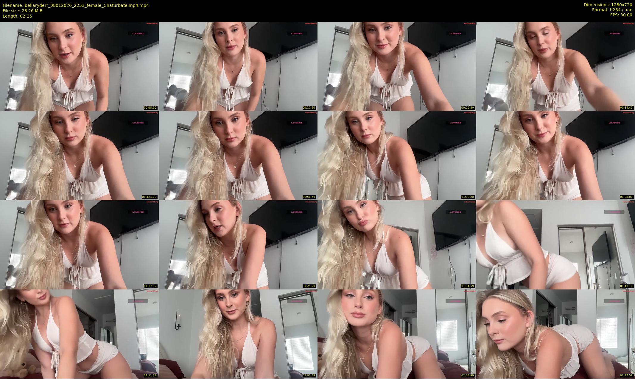 bellaryderr — 3 minute Chaturbate female cam show recording, 720p, Jan 8, 2026