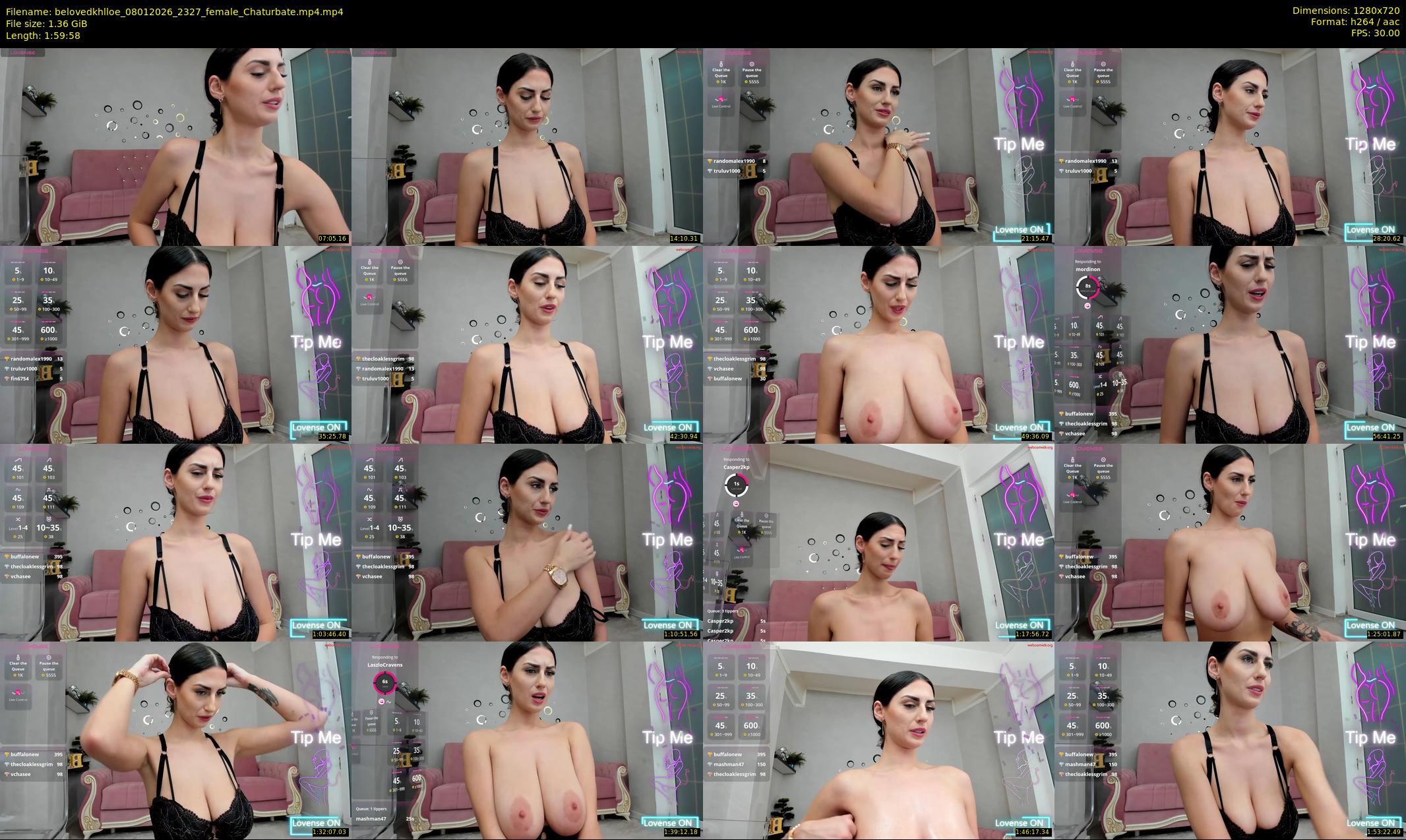 belovedkhlloe — 120 minute Chaturbate female cam show recording, 720p, Jan 8, 2026