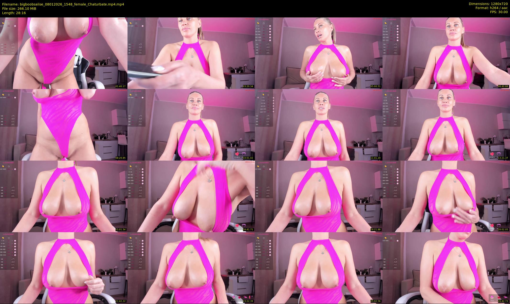 bigboobsalise — 29 minute Chaturbate female cam show recording, 720p, Jan 8, 2026