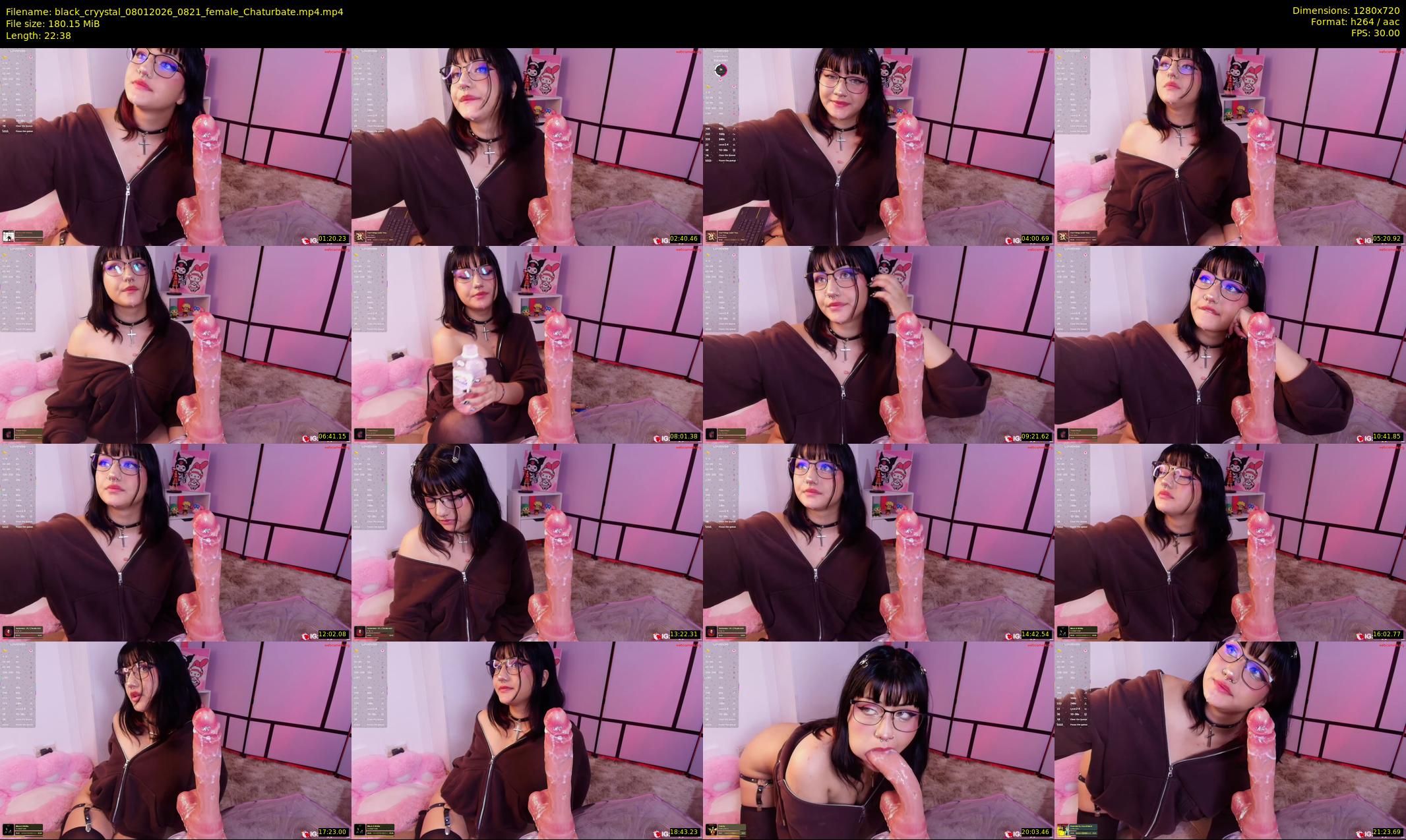 black_cryystal — 23 minute Chaturbate female cam show recording, 720p, Jan 8, 2026