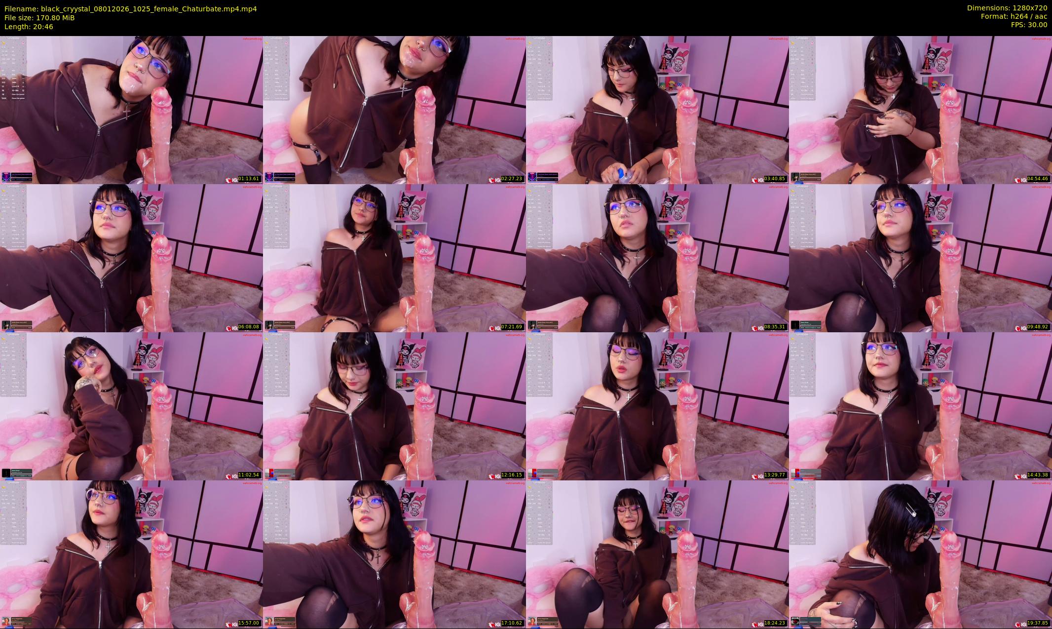 black_cryystal — 21 minute Chaturbate female cam show recording, 720p, Jan 8, 2026
