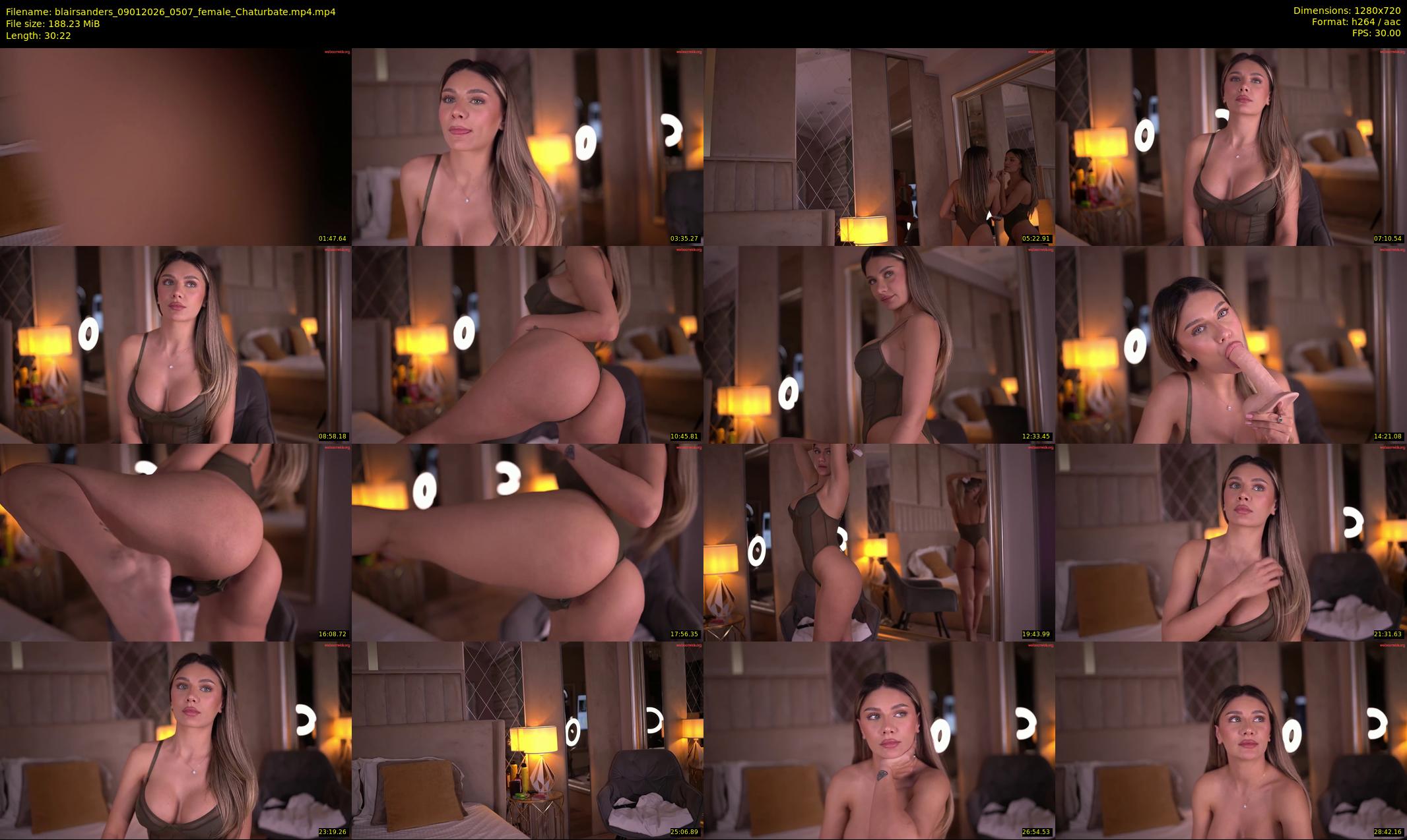 blairsanders — 31 minute Chaturbate female cam show recording, 720p, Jan 9, 2026