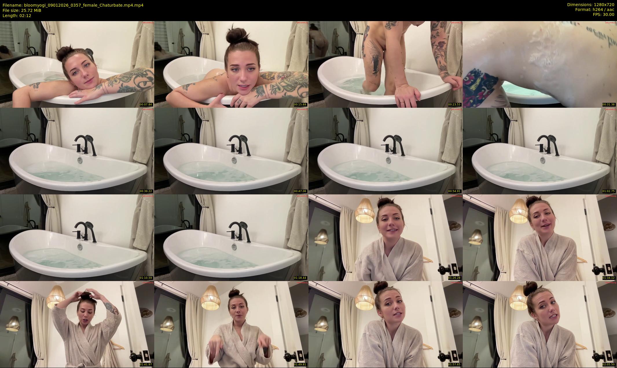 bloomyogi — 3 minute Chaturbate female cam show recording, 720p, Jan 9, 2026