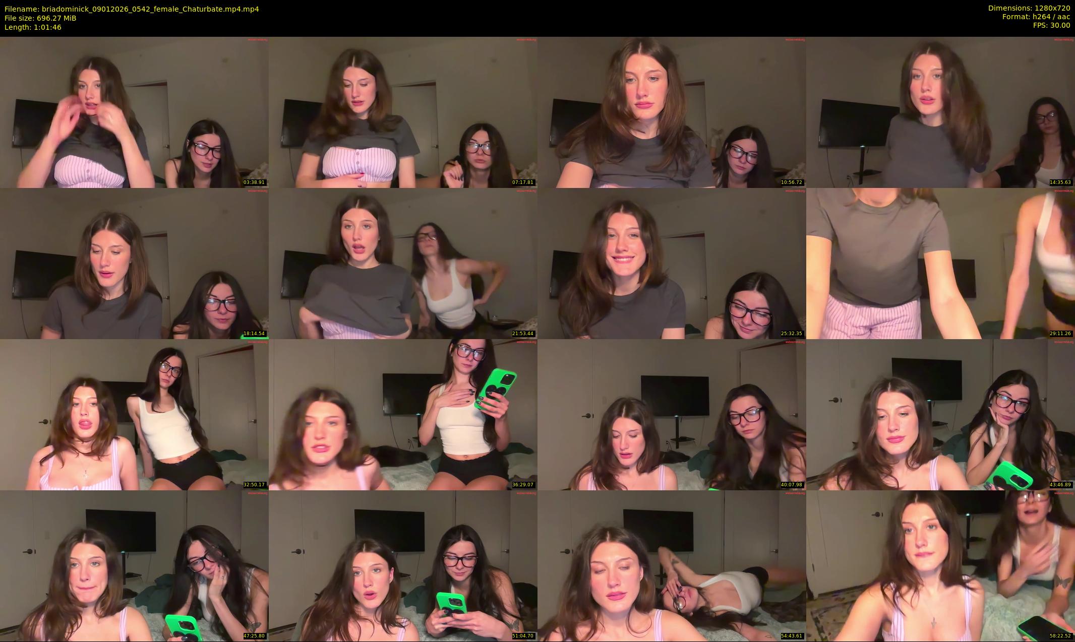 briadominick — 62 minute Chaturbate couple cam show recording, 720p, Jan 9, 2026