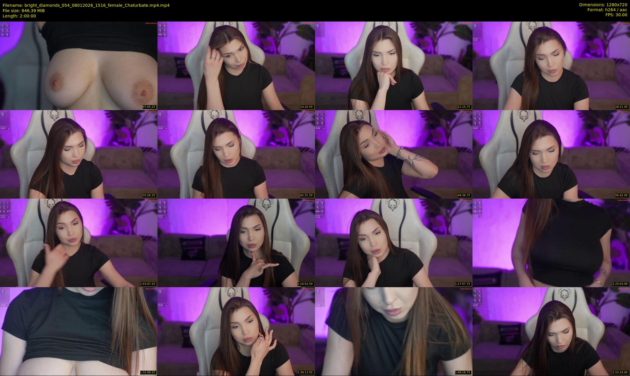 bright_diamonds_054 — 120 minute Chaturbate couple cam show recording, 720p, Jan 8, 2026