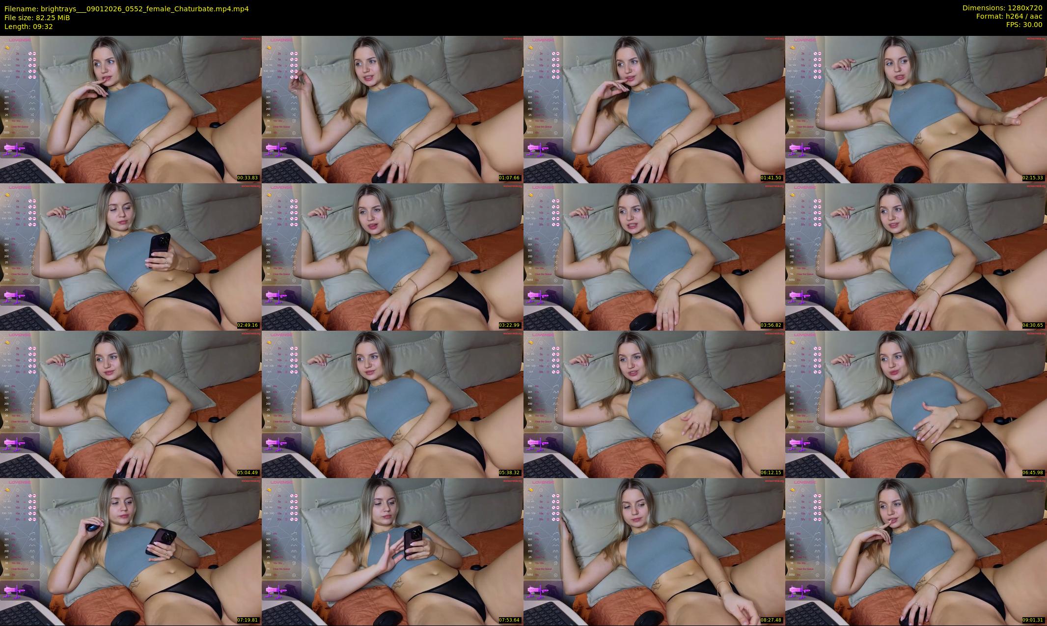 brightrays__ — 10 minute Chaturbate female cam show recording, 720p, Jan 9, 2026