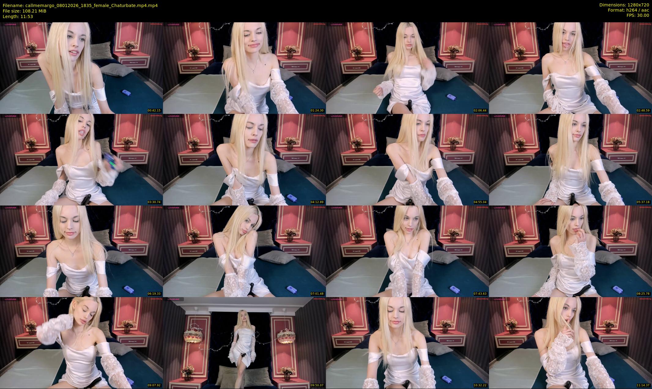 callmemargo — 12 minute Chaturbate female cam show recording, 720p, Jan 8, 2026