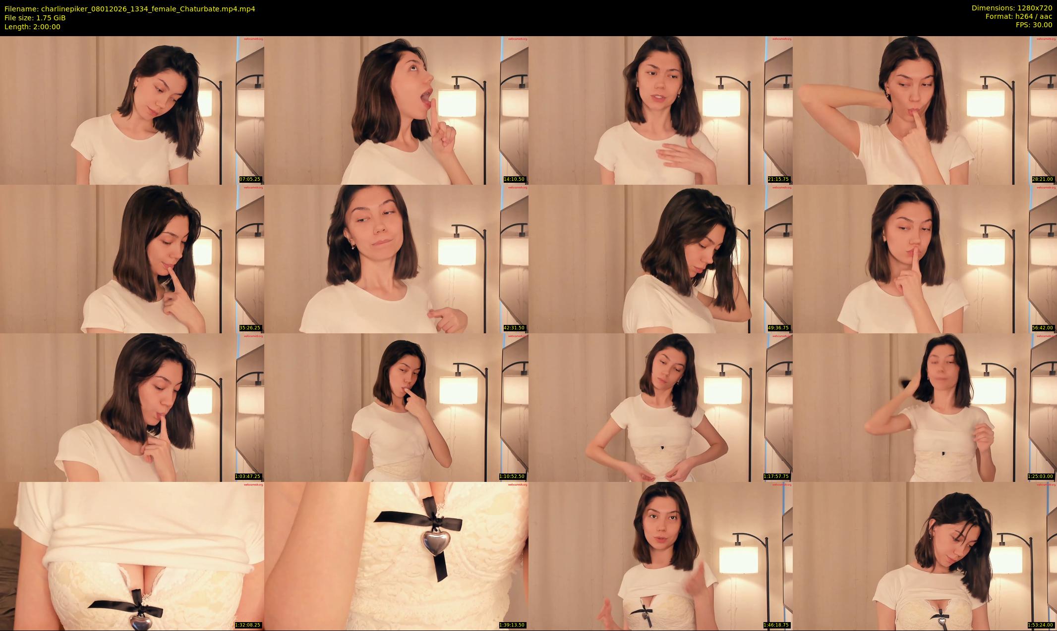 charlinepiker — 120 minute Chaturbate female cam show recording, 720p, Jan 8, 2026