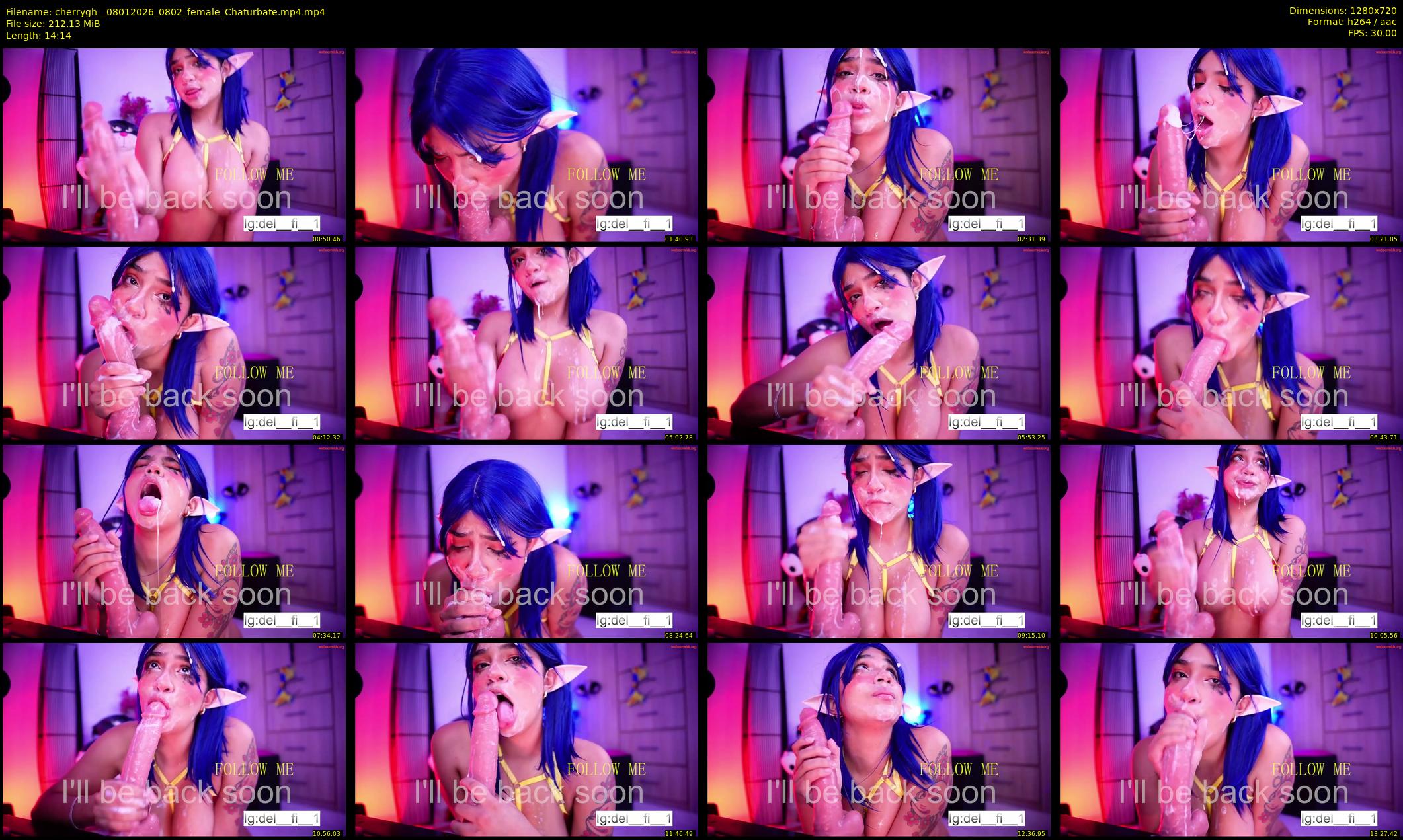 cherrygh_ — 15 minute Chaturbate female cam show recording, 720p, Jan 8, 2026