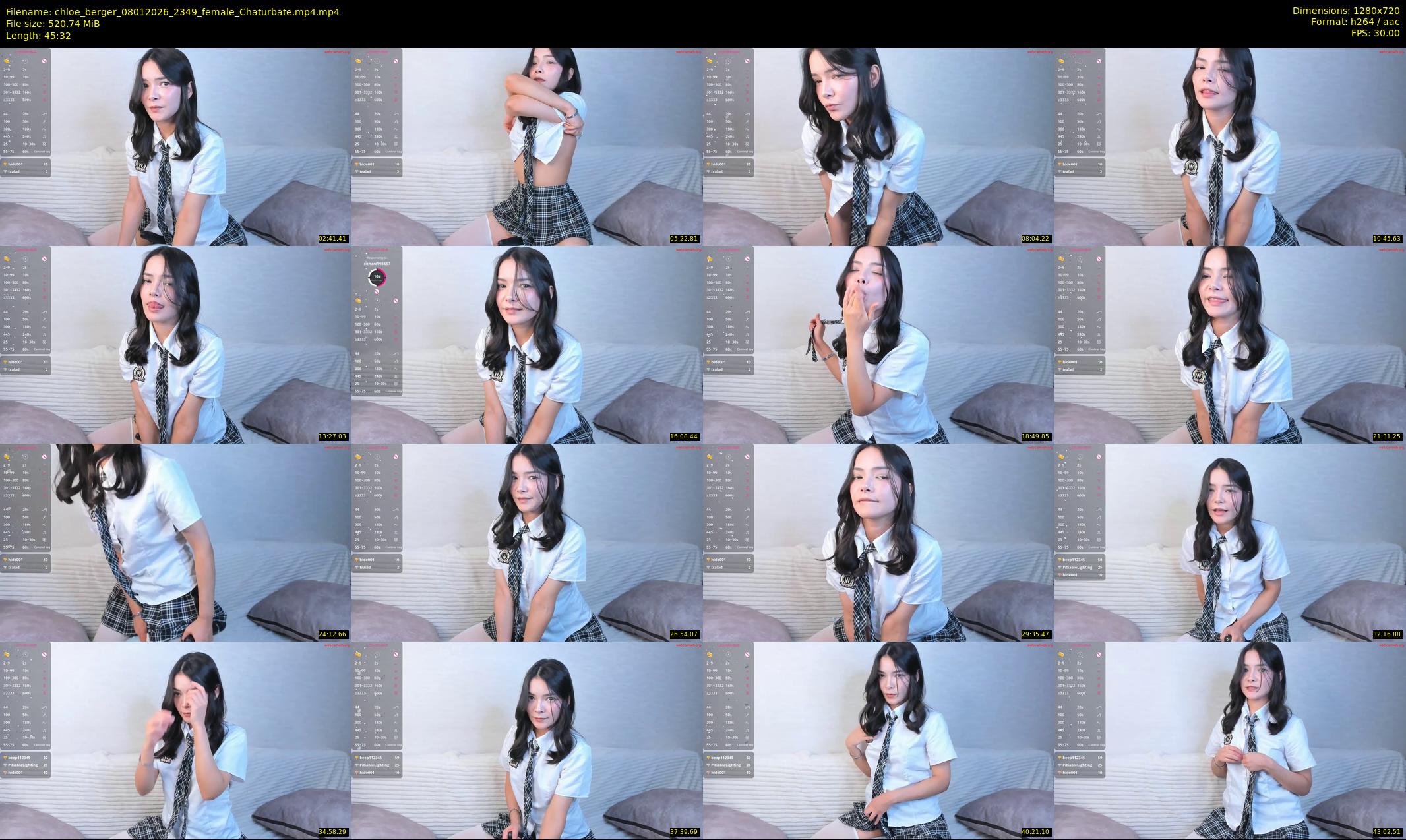 chloe_berger — 46 minute Chaturbate female cam show recording, 720p, Jan 8, 2026