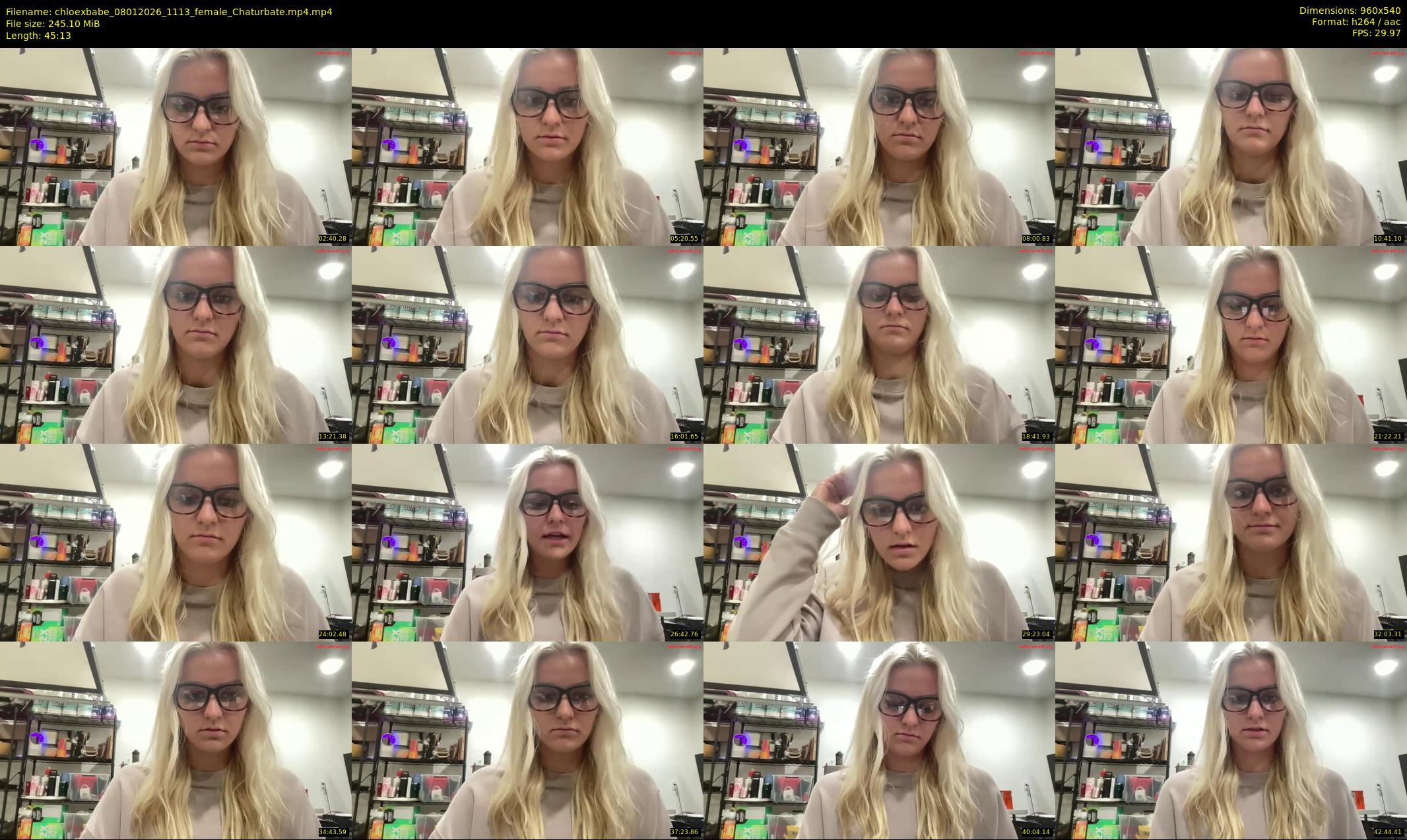 chloexbabe — 46 minute Chaturbate female cam show recording, 480p, Jan 8, 2026