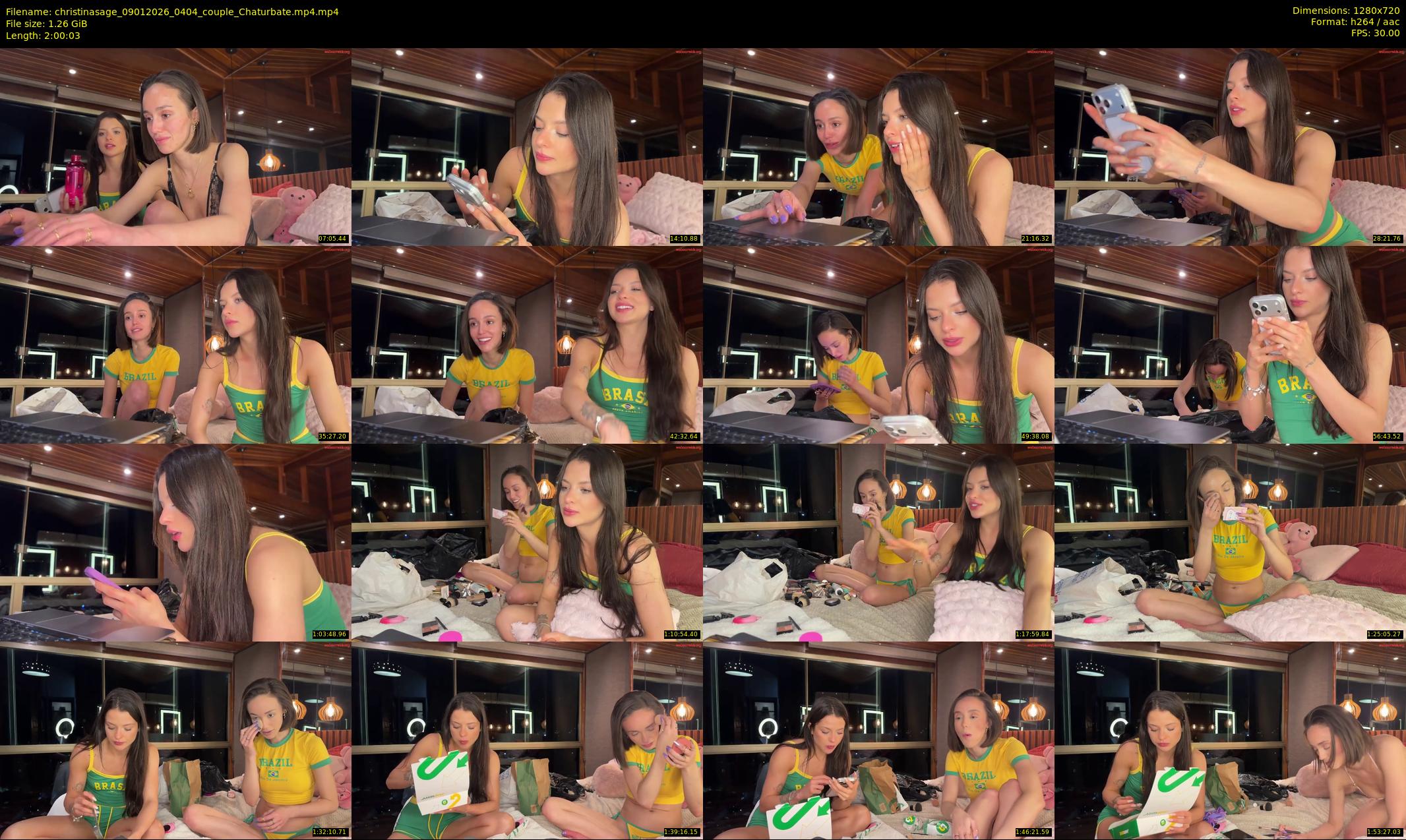 christinasage — 121 minute Chaturbate female cam show recording, 720p, Jan 9, 2026