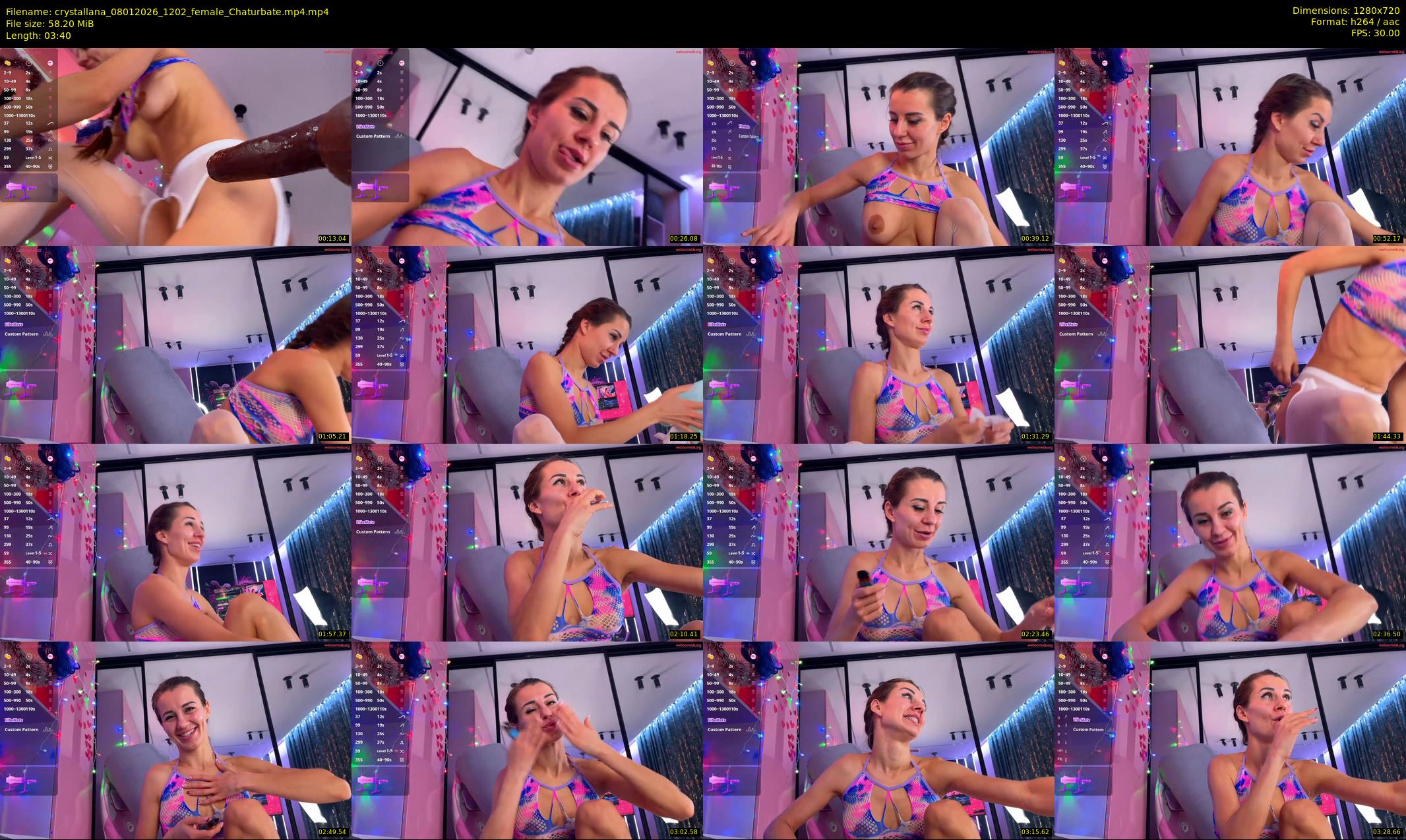crystallana — 4 minute Chaturbate female cam show recording, 720p, Jan 8, 2026