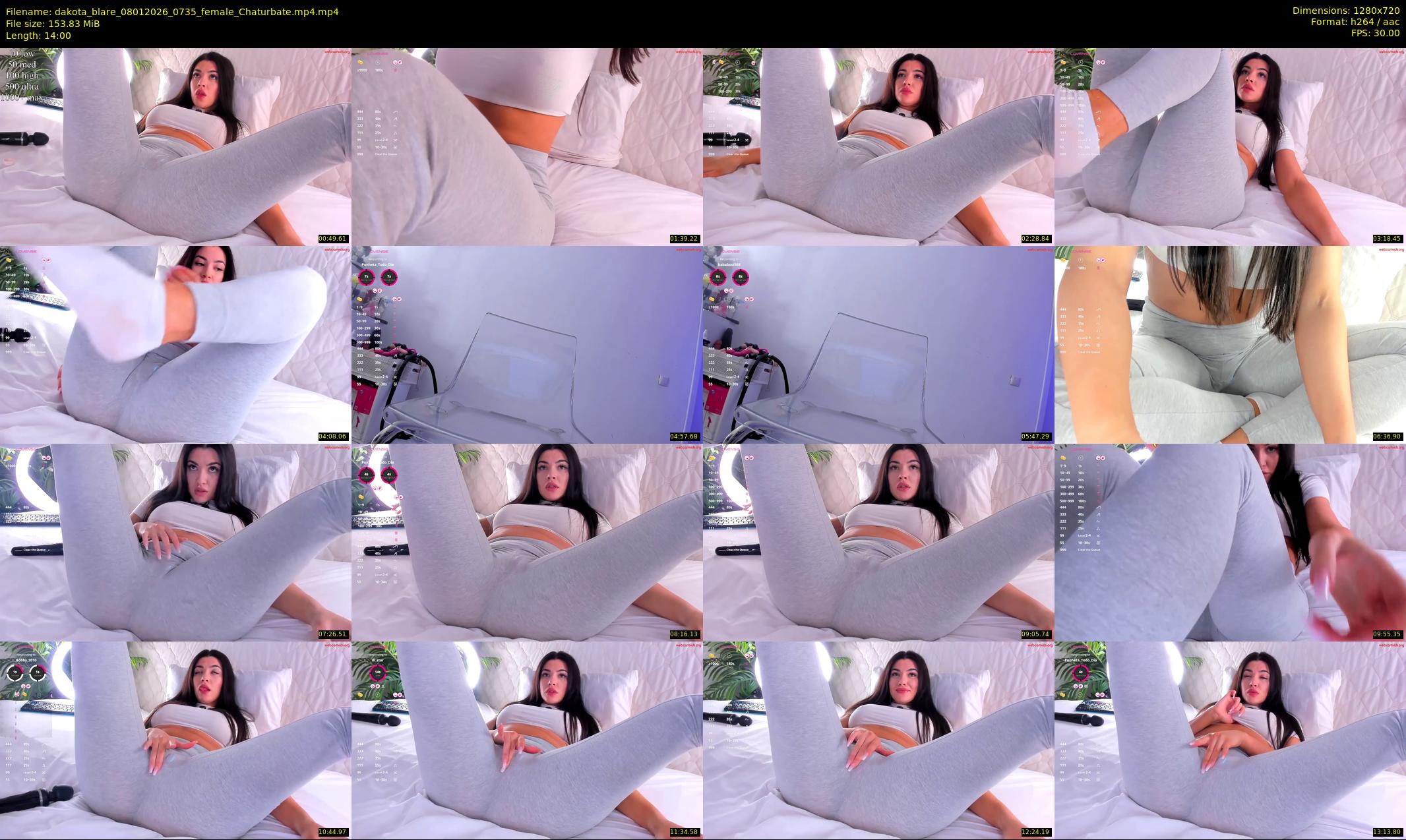 dakota_blare — 14 minute Chaturbate female cam show recording, 720p, Jan 8, 2026