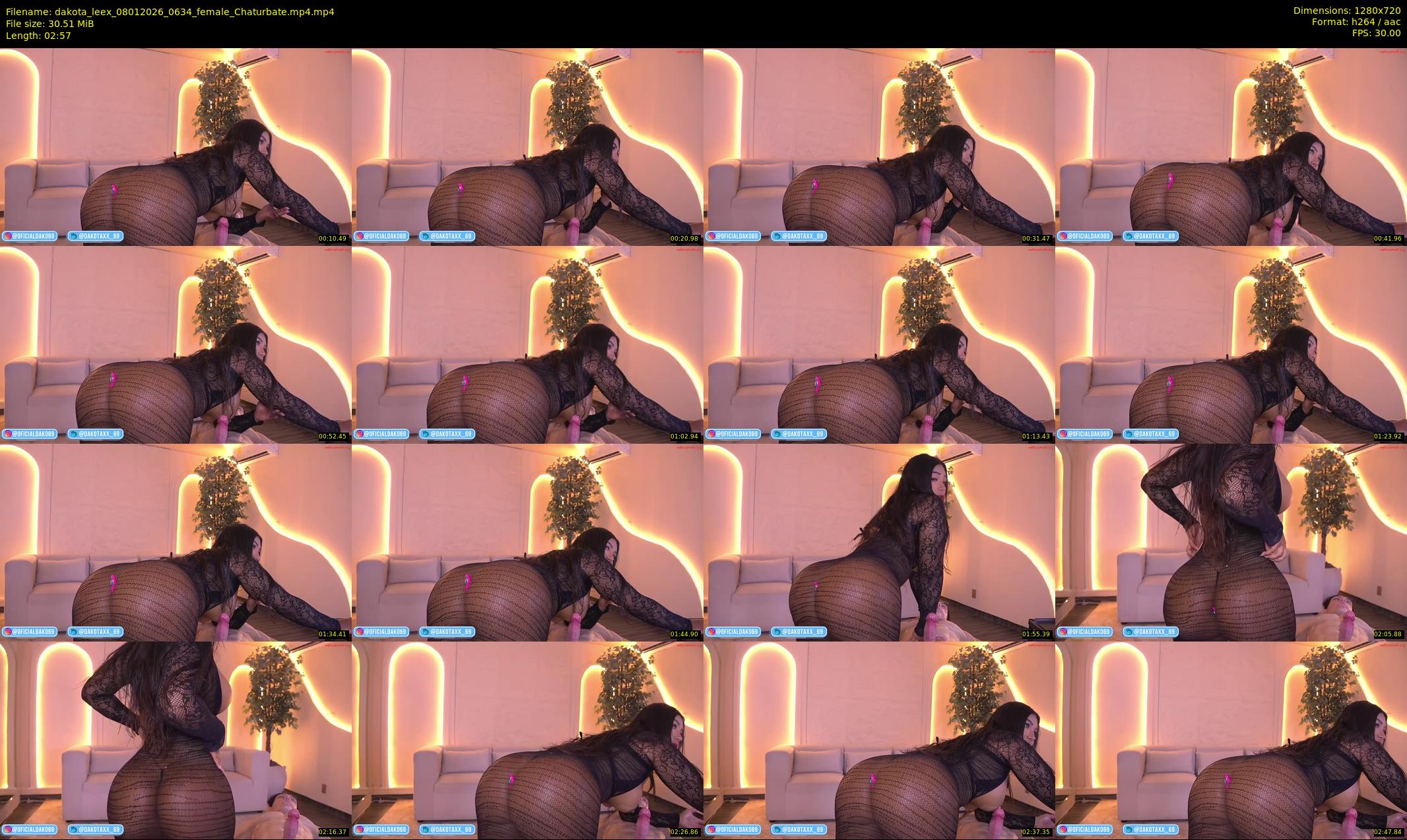 dakota_leex — 3 minute Chaturbate female cam show recording, 720p, Jan 8, 2026