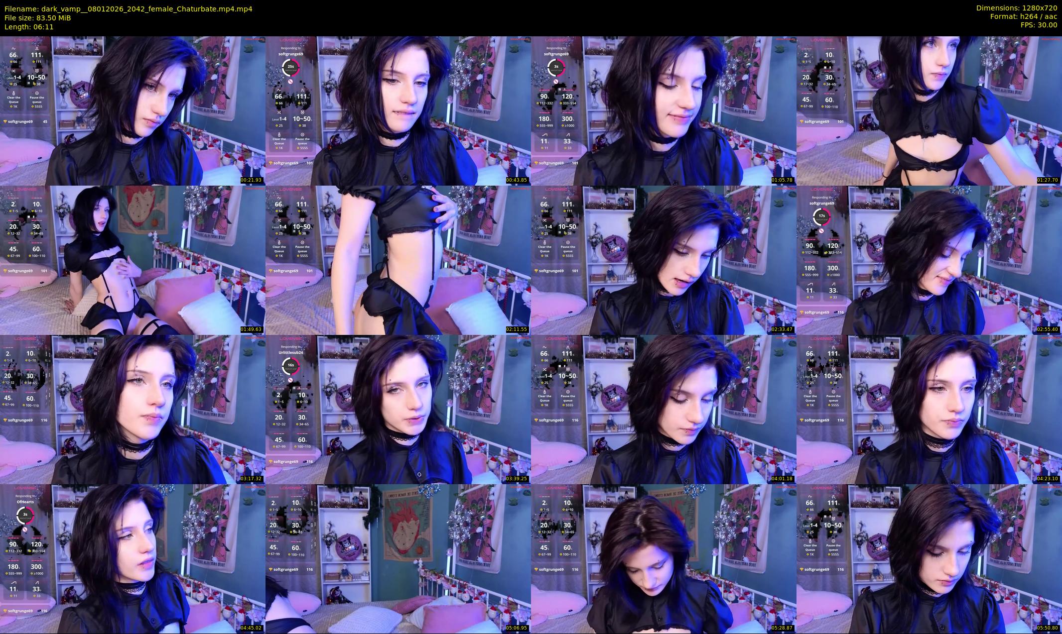 dark_vamp_ — 7 minute Chaturbate female cam show recording, 720p, Jan 8, 2026