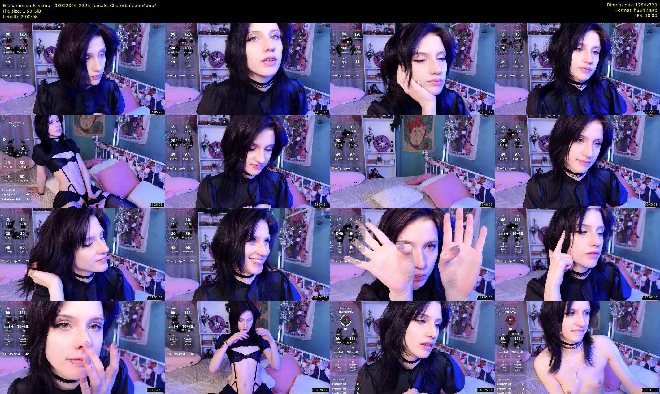 dark_vamp_ — 121 minute Chaturbate female cam show recording, 720p, Jan 8, 2026