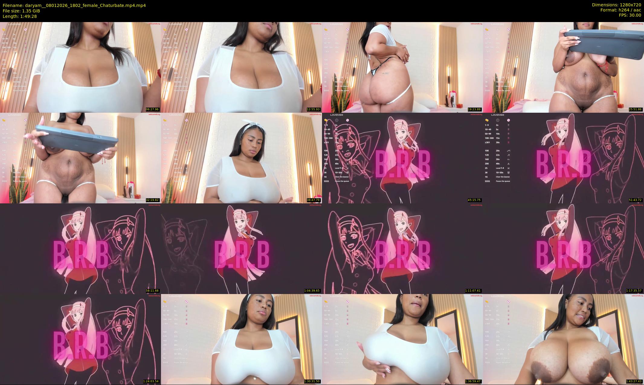 daryam_ — 110 minute Chaturbate female cam show recording, 720p, Jan 8, 2026