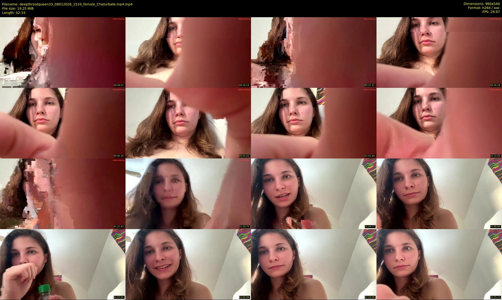 deepthroatqueen33 — 3 minute Chaturbate female cam show recording, 480p, Jan 8, 2026