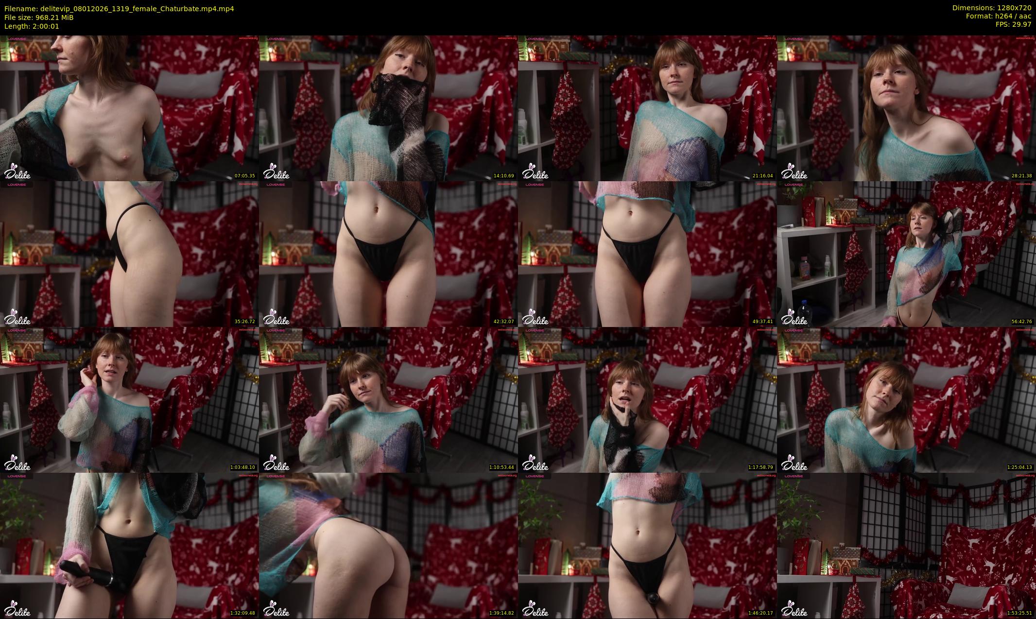delitevip — 121 minute Chaturbate female cam show recording, 720p, Jan 8, 2026
