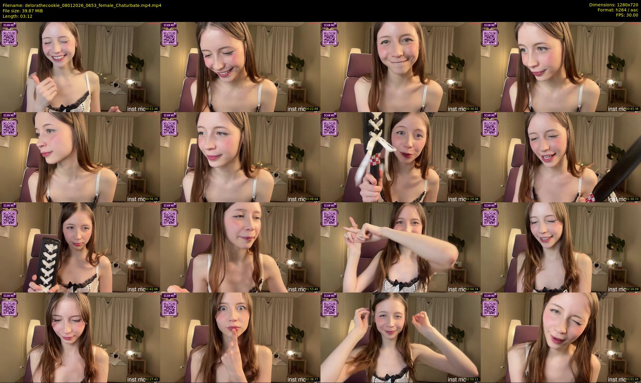 delorathecookie — 4 minute Chaturbate female cam show recording, 720p, Jan 8, 2026