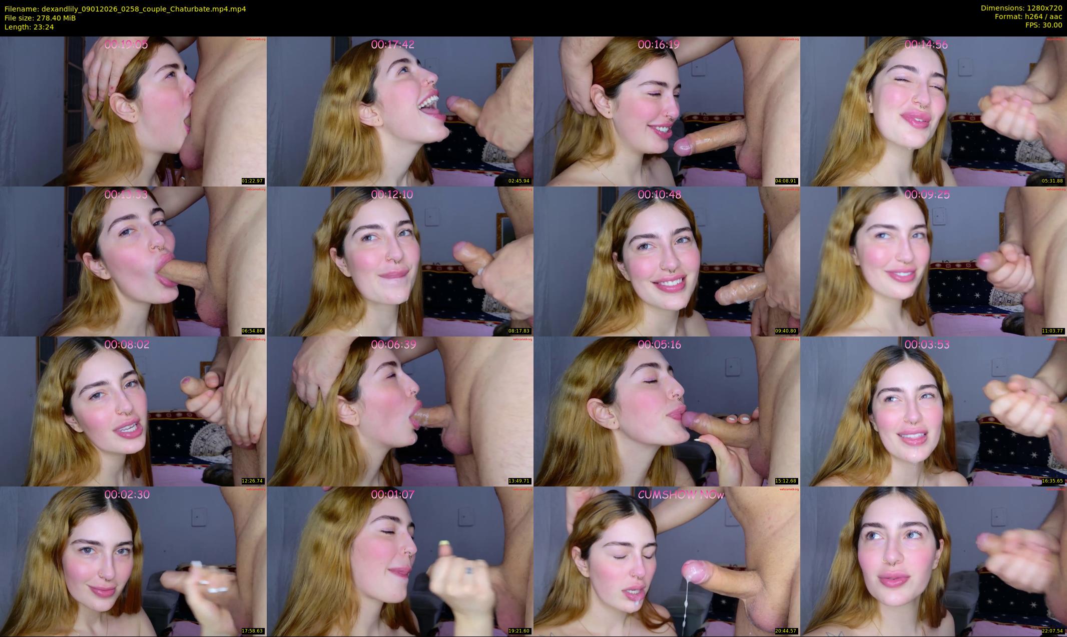 dexandlily — 24 minute Chaturbate couple cam show recording, 720p, Jan 9, 2026